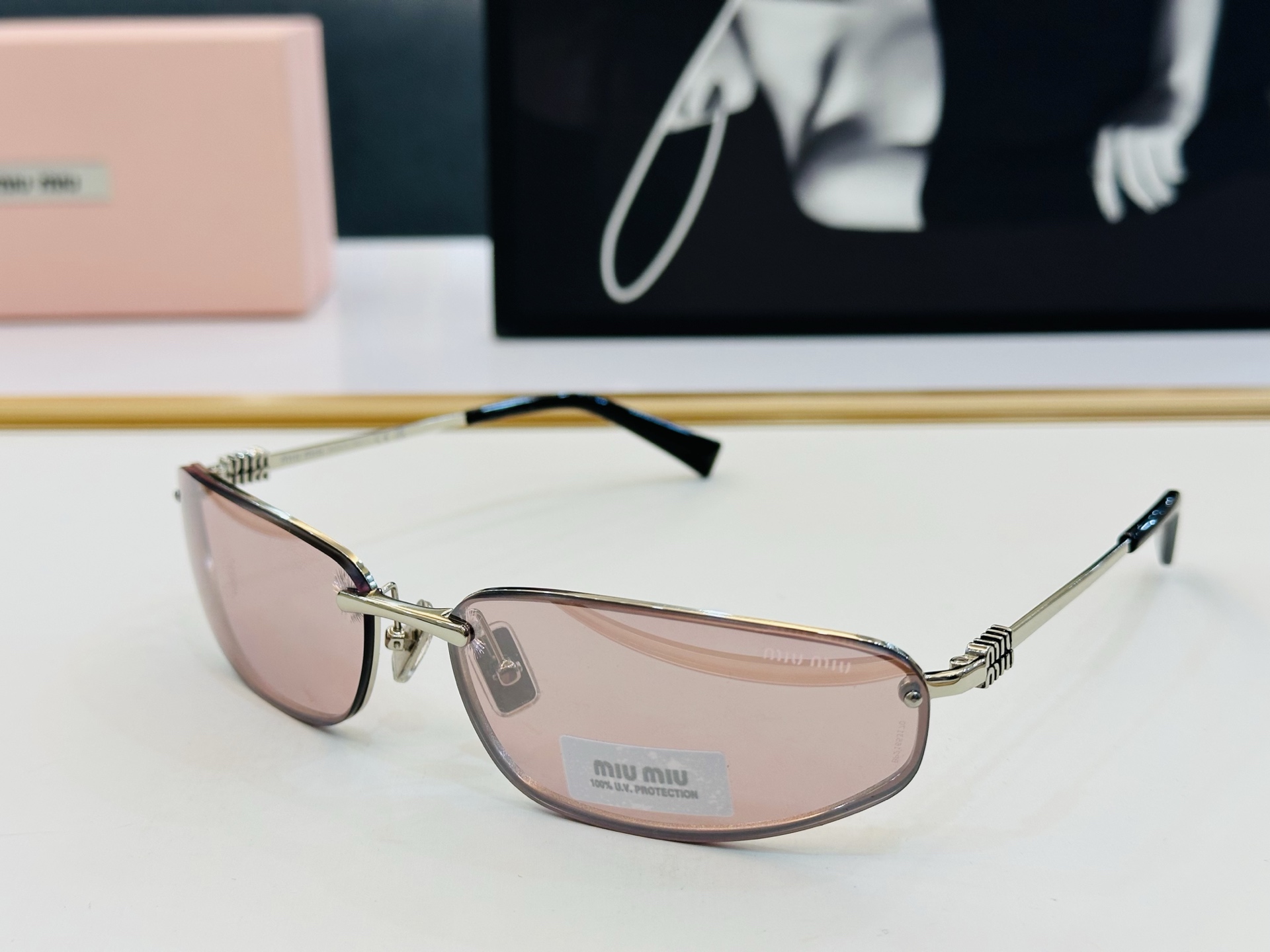 谬家 SMU A50 Size：60口15-130 女士太阳眼镜 镂空型玫瑰玫瑰 高档 B时尚墨镜潮人强