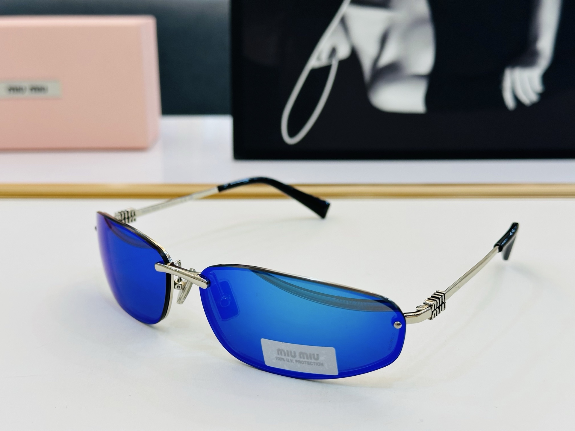 谬家 SMU A50 Size：60口15-130 女士太阳眼镜 镂空型玫瑰玫瑰 高档 B时尚墨镜潮人强
