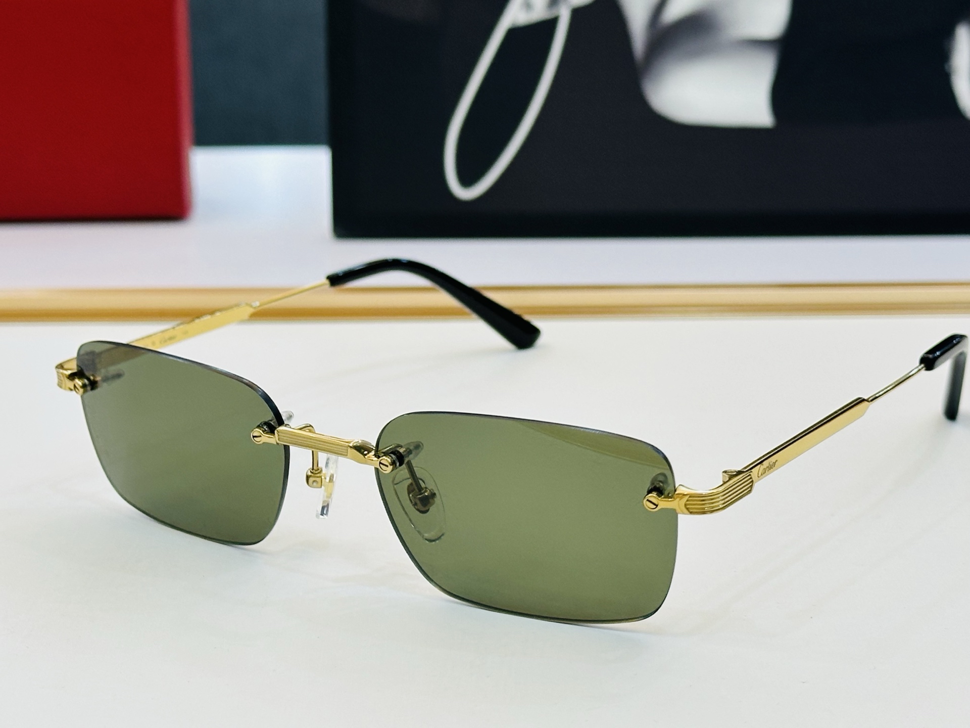 🆕 原版Cartie* 卡家 官网经典款 太阳镜 CT0349O  Size：55口18-140  电镀