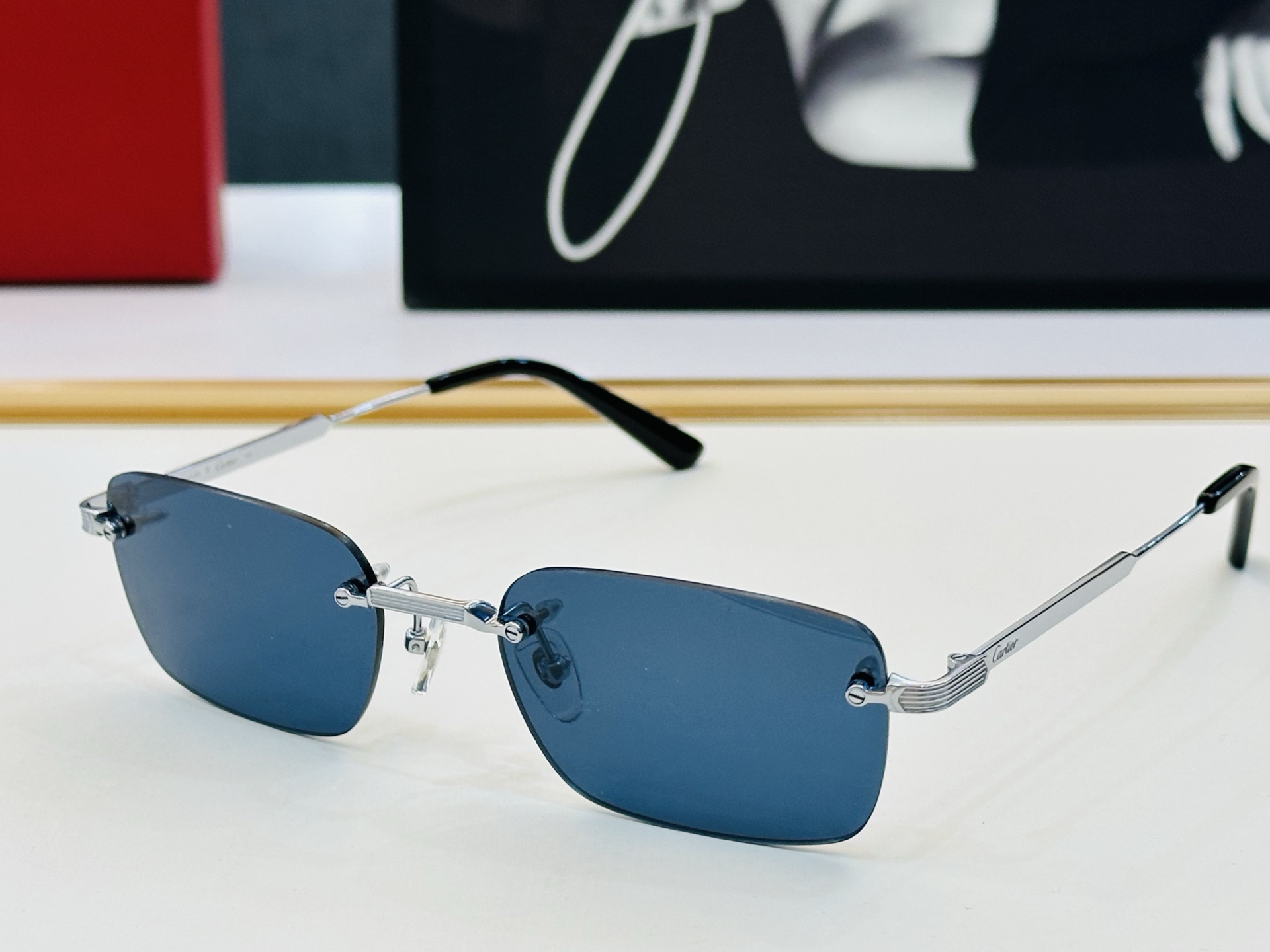 🆕 原版Cartie* 卡家 官网经典款 太阳镜 CT0349O  Size：55口18-140  电镀