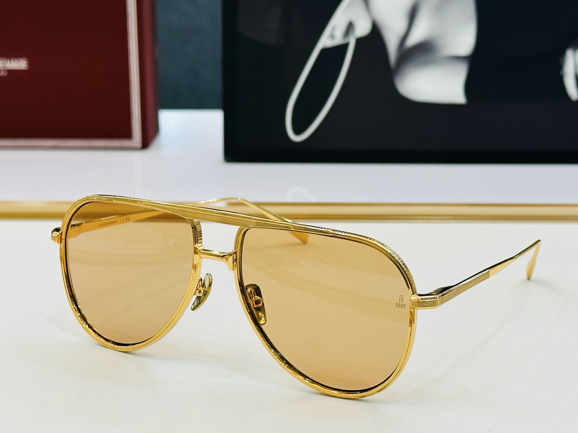 JACQUES MARIE EARS 日本手工眼镜 镜框採用上板材打造出  SIZE：58口16-145