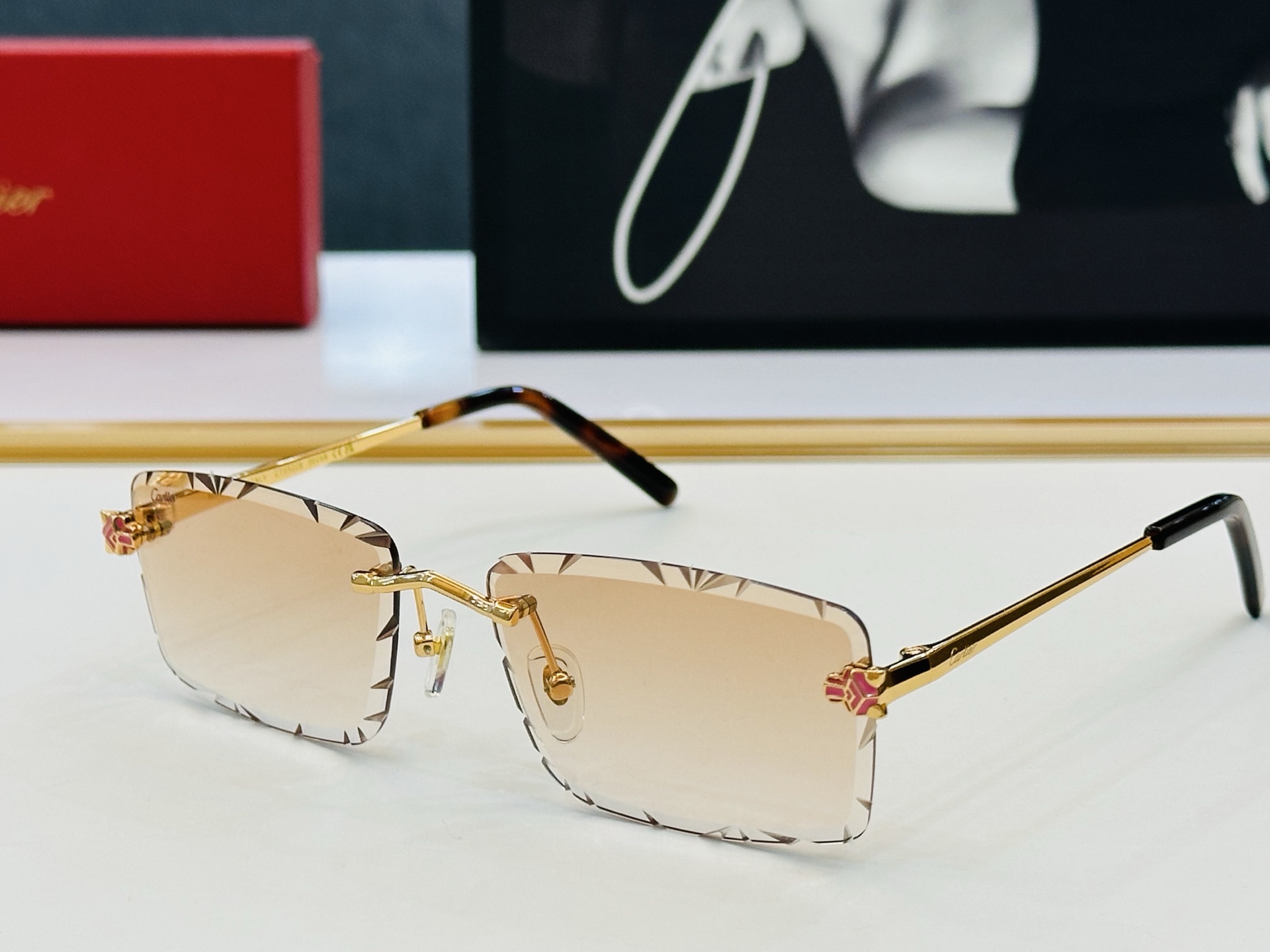 🆕 原版Cartie* 卡家 官网经典款 太阳镜 CT0522S Size：57口20-140  电镀工