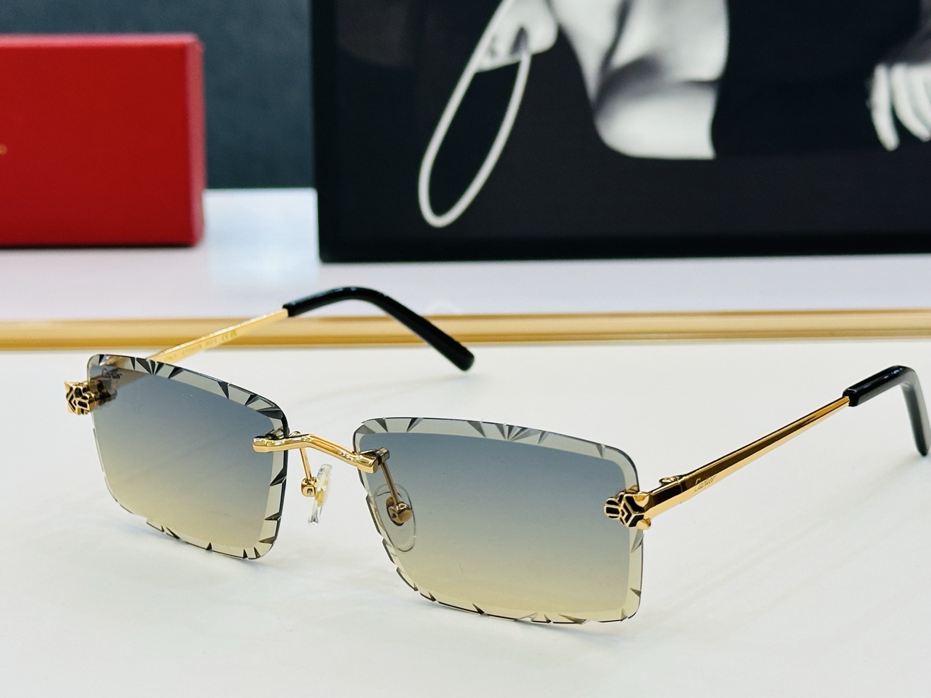 🆕 原版Cartie* 卡家 官网经典款 太阳镜 CT0522S Size：57口20-140  电镀工