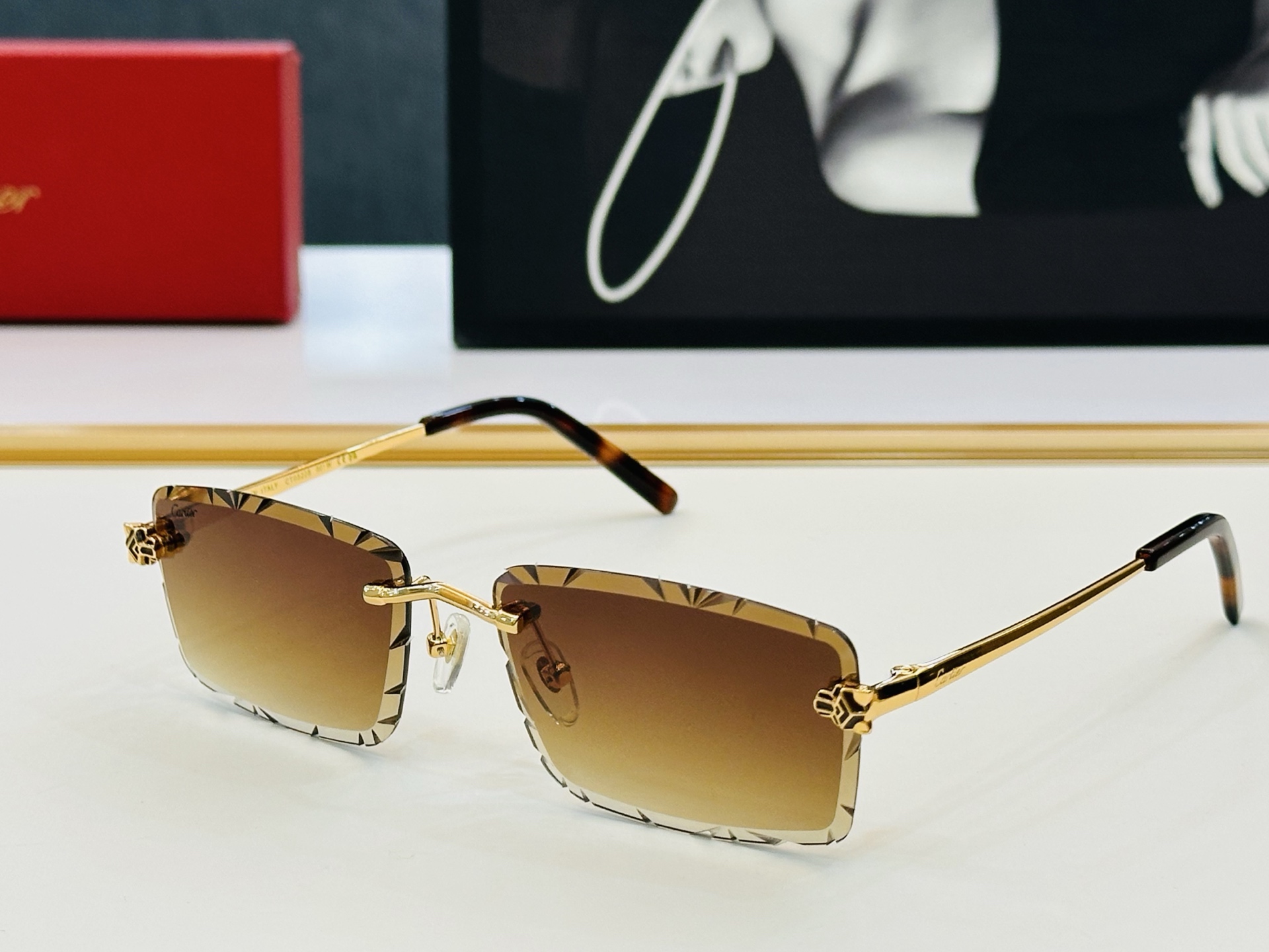 🆕 原版Cartie* 卡家 官网经典款 太阳镜 CT0522S Size：57口20-140  电镀工