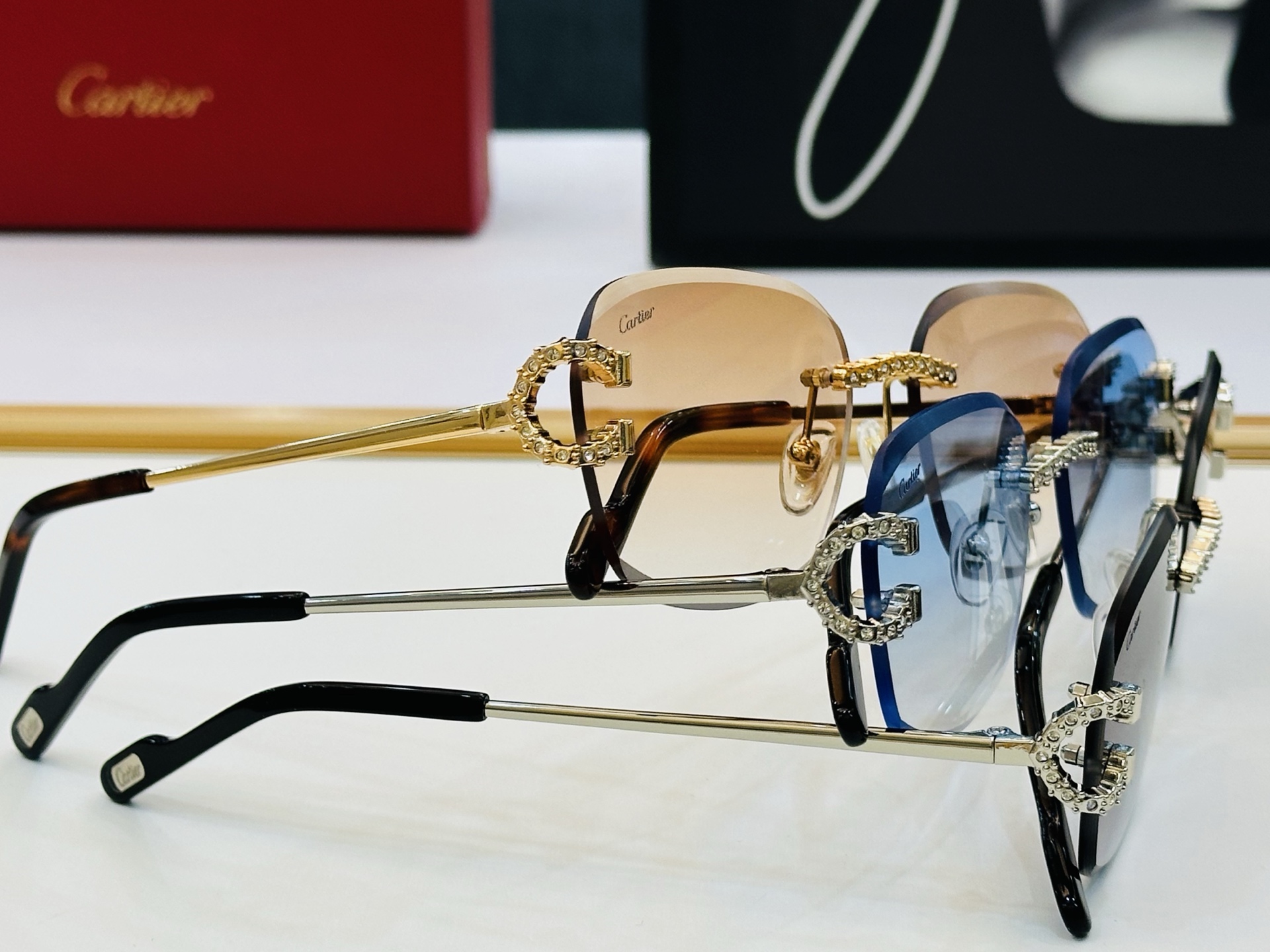 🆕 原版Cartie* 卡家 官网经典款 太阳镜 CT0603S Size：57口20-142  电镀工