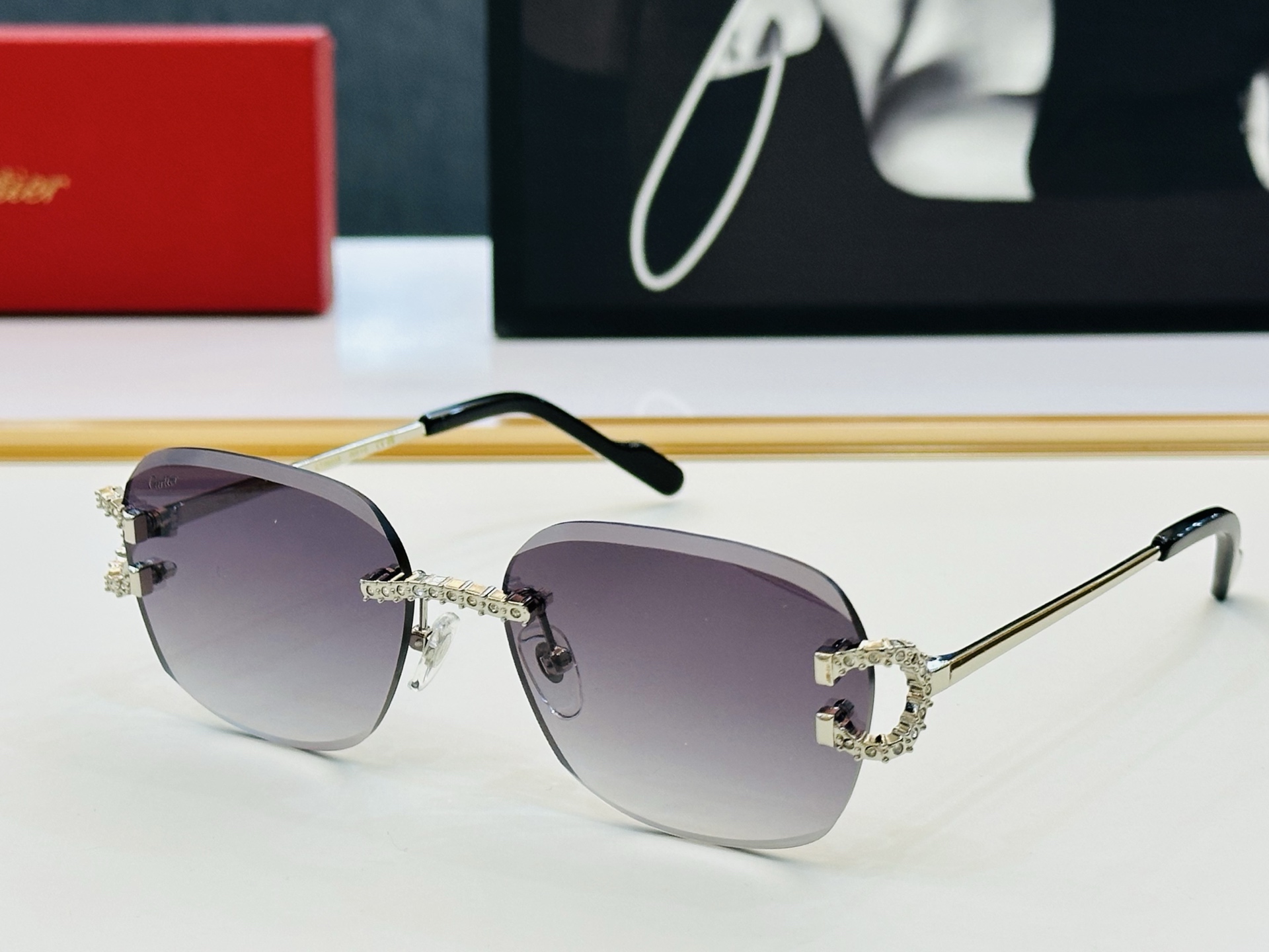 🆕 原版Cartie* 卡家 官网经典款 太阳镜 CT0603S Size：57口20-142  电镀工