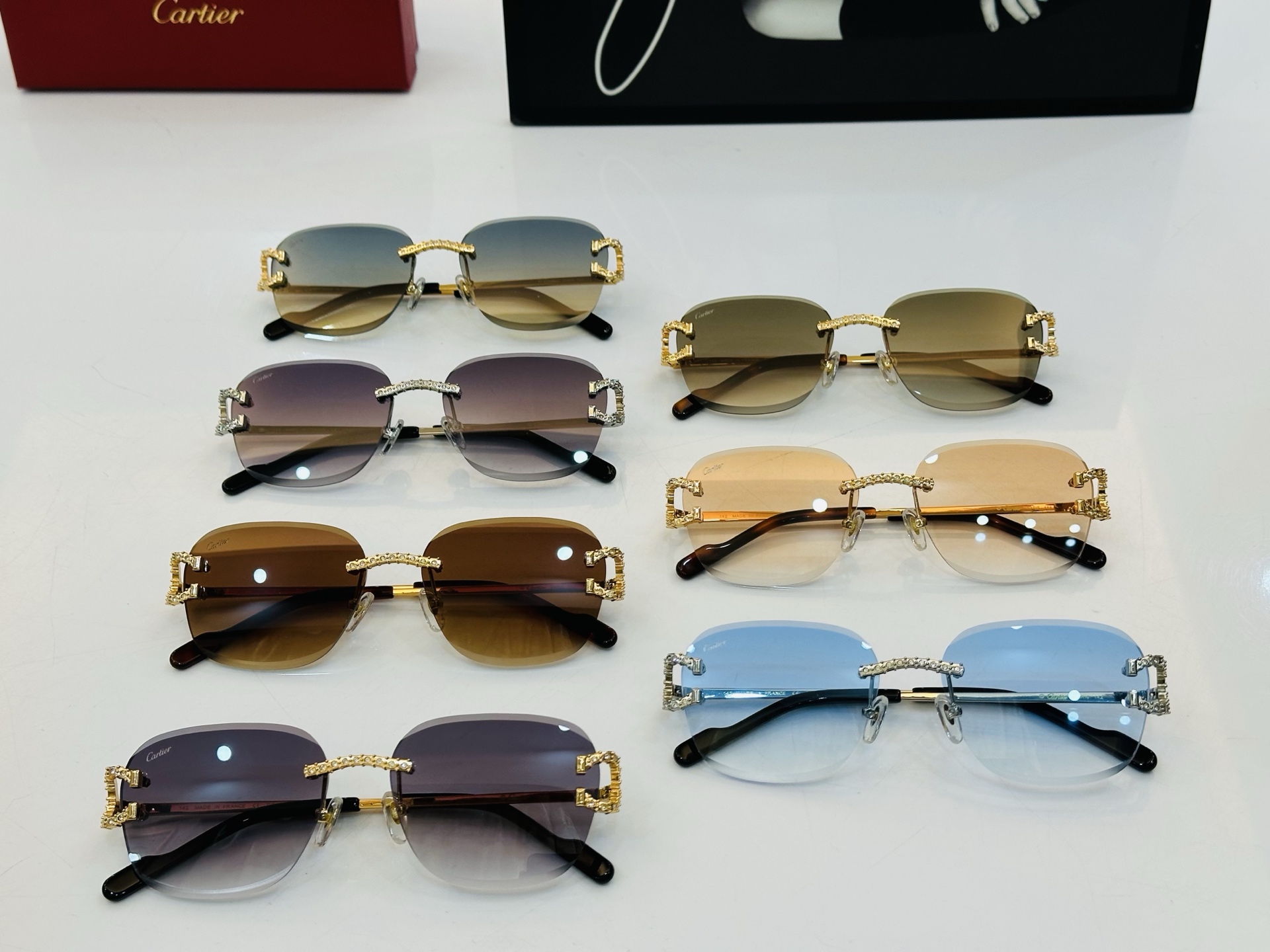 🆕 原版Cartie* 卡家 官网经典款 太阳镜 CT0603S Size：57口20-142  电镀工