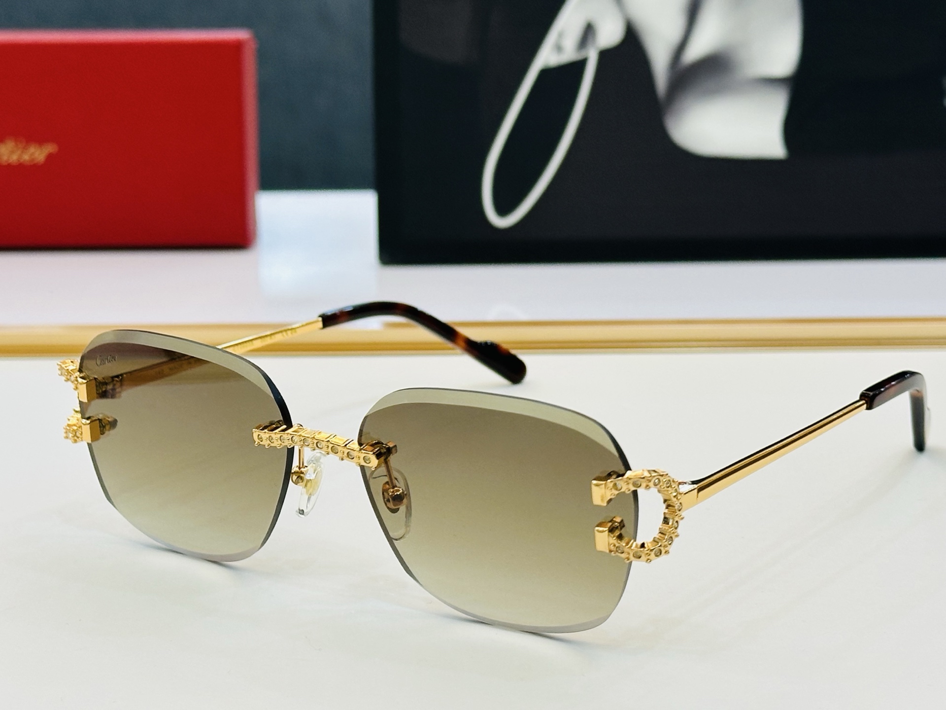 🆕 原版Cartie* 卡家 官网经典款 太阳镜 CT0603S Size：57口20-142  电镀工