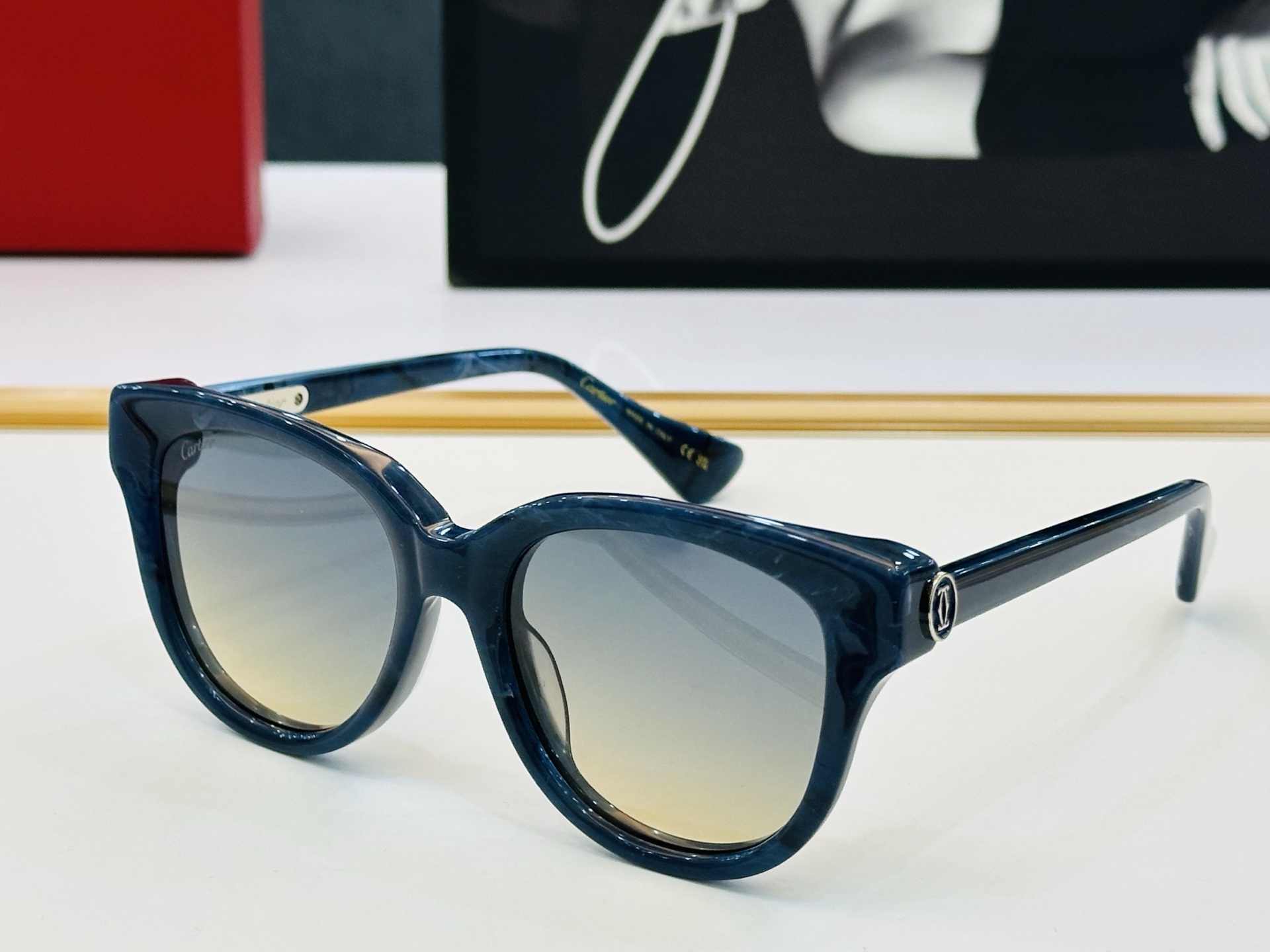 🆕 原版Cartie* 卡家 官网经典款 太阳镜 CT0316 Size：55口19-140    电镀
