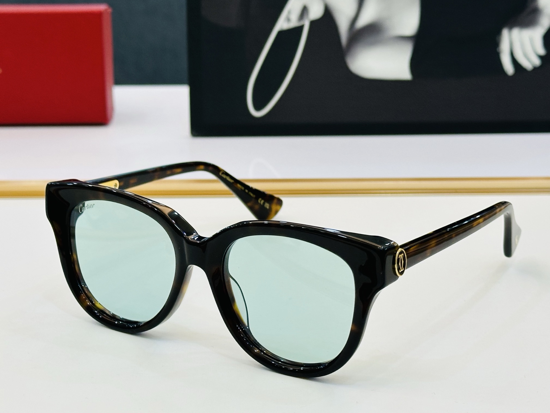 🆕 原版Cartie* 卡家 官网经典款 太阳镜 CT0316 Size：55口19-140    电镀