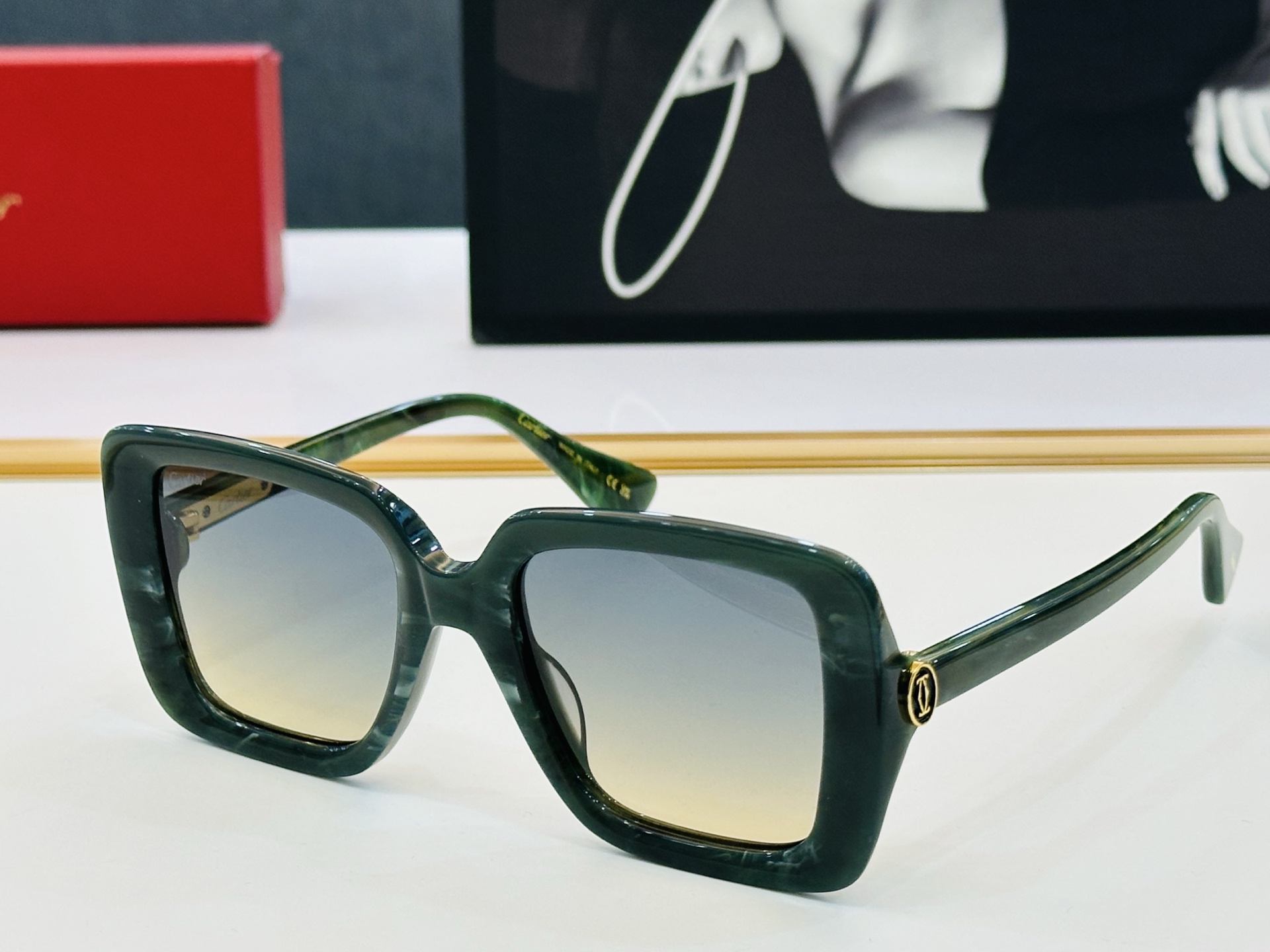 🆕 原版Cartie* 卡家 官网经典款 太阳镜 CT0315 Size：54口21-140    电镀