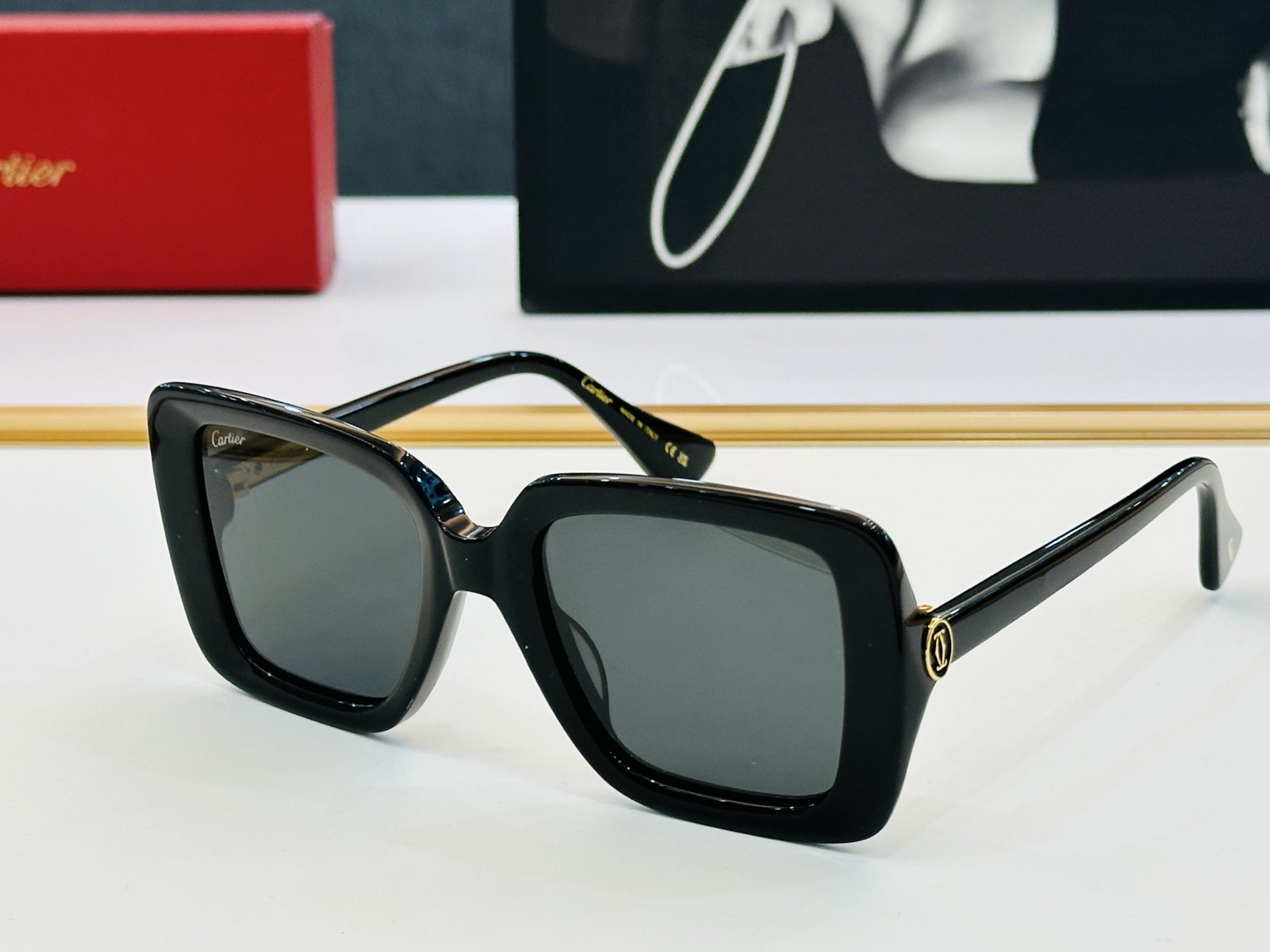🆕 原版Cartie* 卡家 官网经典款 太阳镜 CT0315 Size：54口21-140    电镀