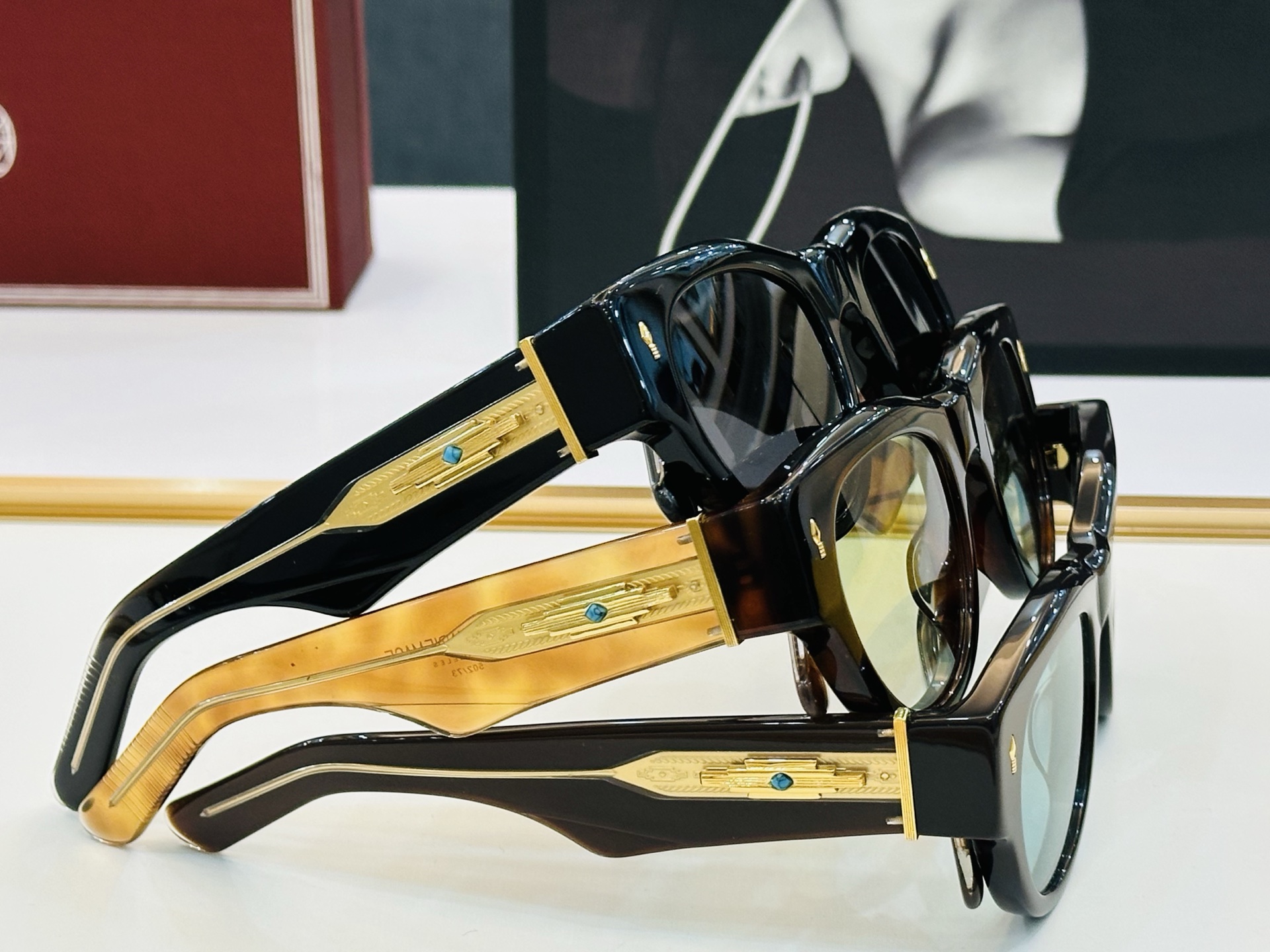 JACQUES MARIE DATTON 日本手工眼镜 镜框採用上板材打造出  SIZE：51口23-1