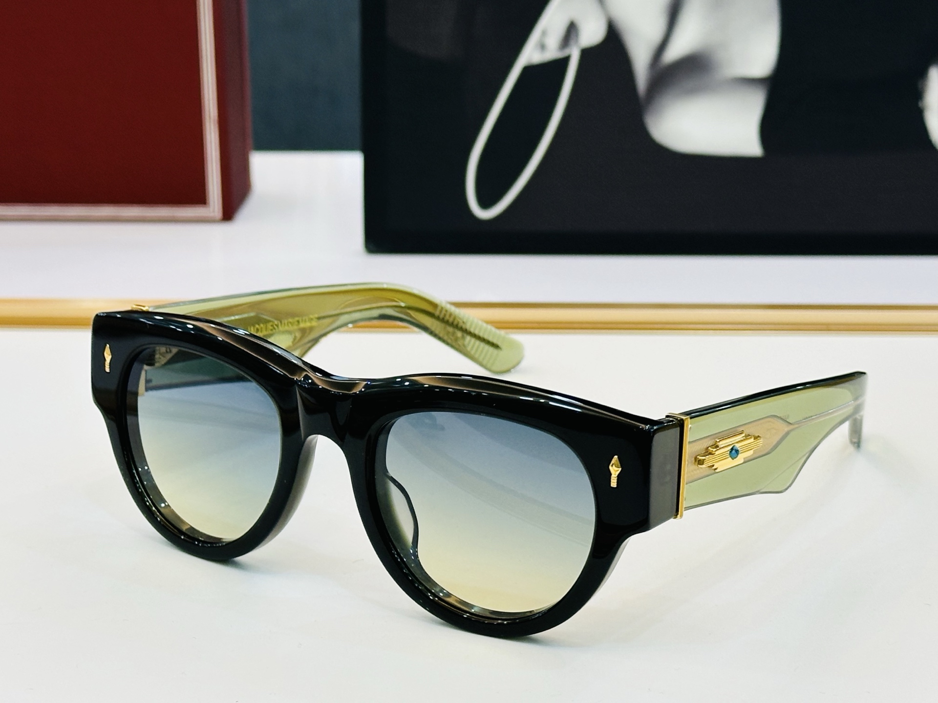 JACQUES MARIE DATTON 日本手工眼镜 镜框採用上板材打造出  SIZE：51口23-1