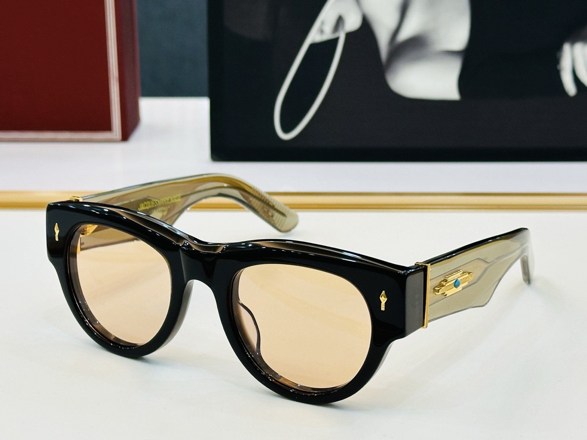 JACQUES MARIE DATTON 日本手工眼镜 镜框採用上板材打造出  SIZE：51口23-1