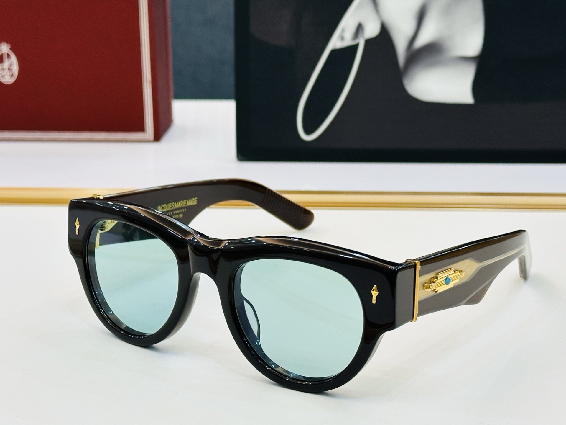 JACQUES MARIE DATTON 日本手工眼镜 镜框採用上板材打造出  SIZE：51口23-1