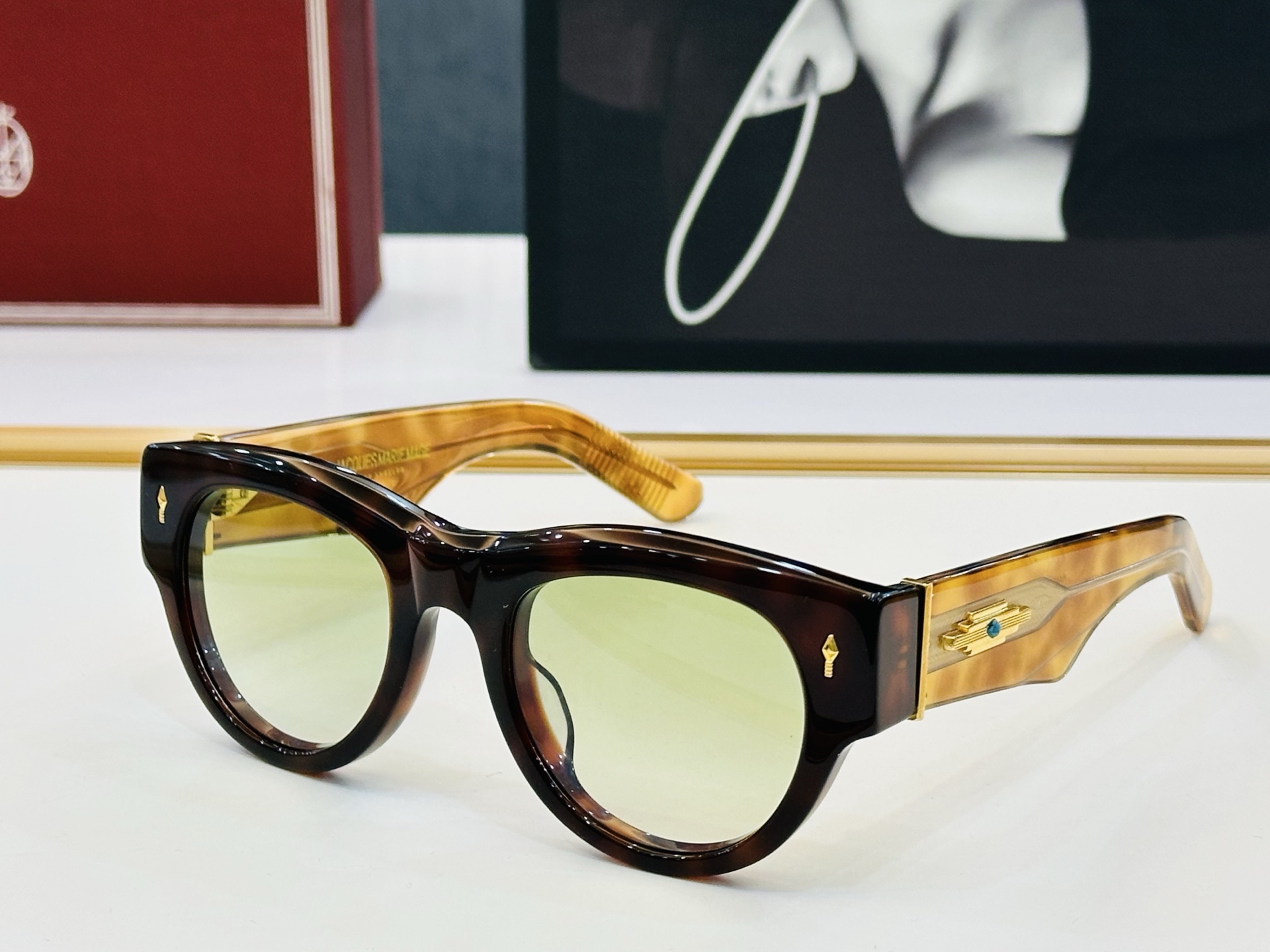 JACQUES MARIE DATTON 日本手工眼镜 镜框採用上板材打造出  SIZE：51口23-1
