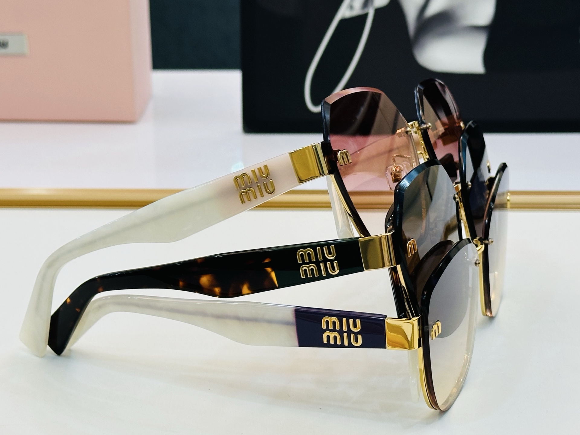 谬家 MU58ZS Size：62口16-145  女士太阳眼镜 玫瑰玫瑰 高档 q时尚墨镜潮人强强太阳