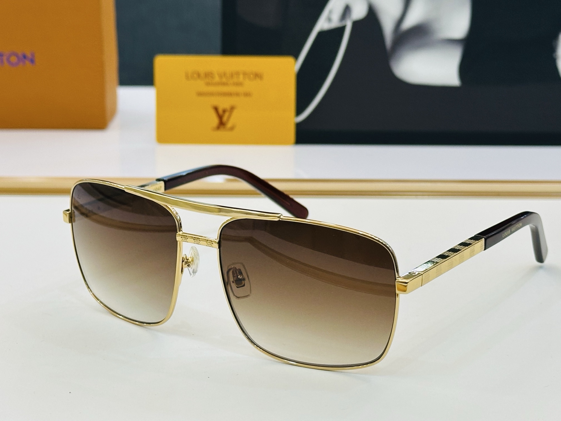 🆕🔺LOUIS VUITTO*🔻路易家 Z0259U 金属框架 方形款男款墨镜 size 59口16-1