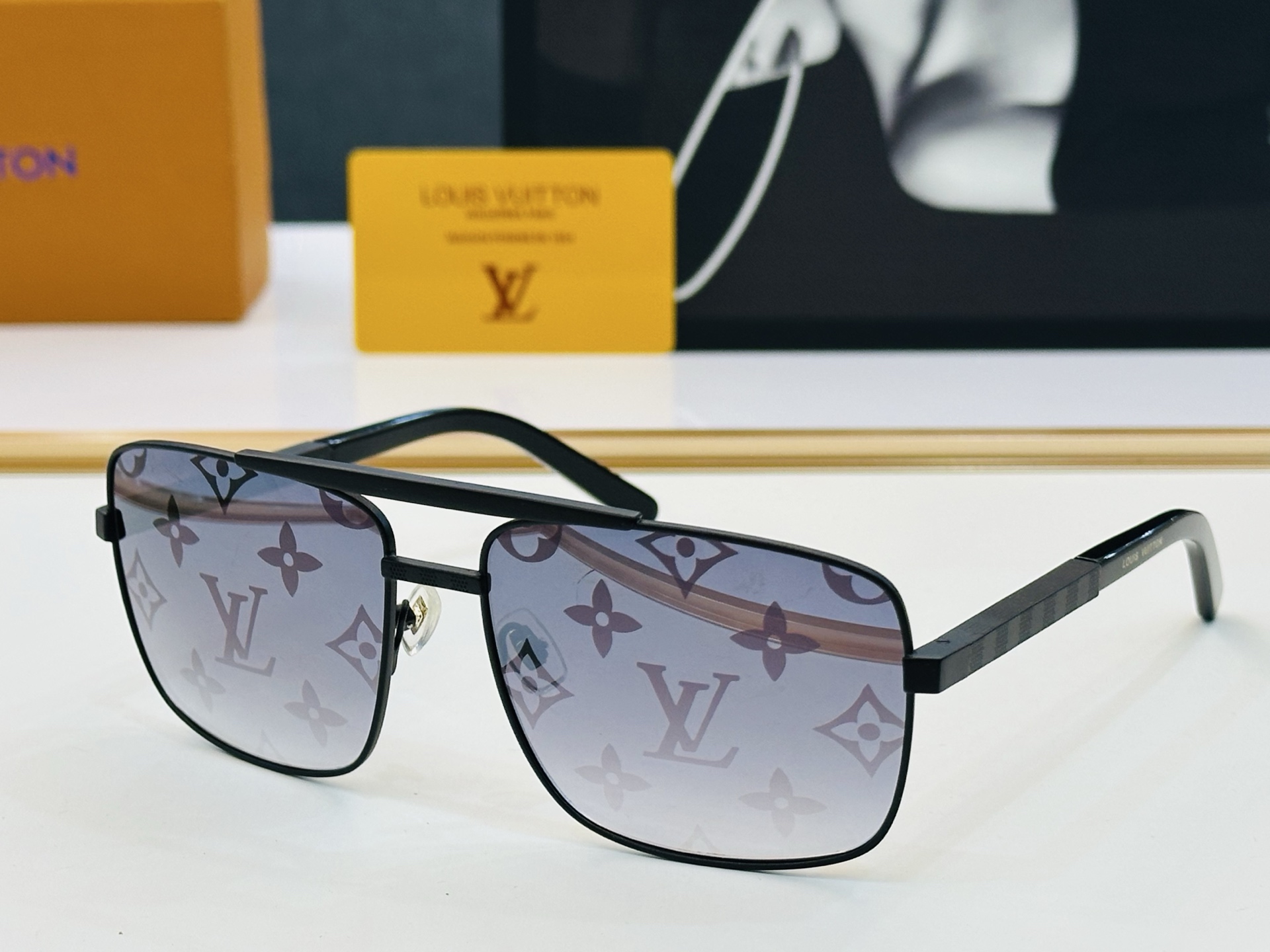 🆕🔺LOUIS VUITTO*🔻路易家 Z0259U 金属框架 方形款男款墨镜 size 59口16-1