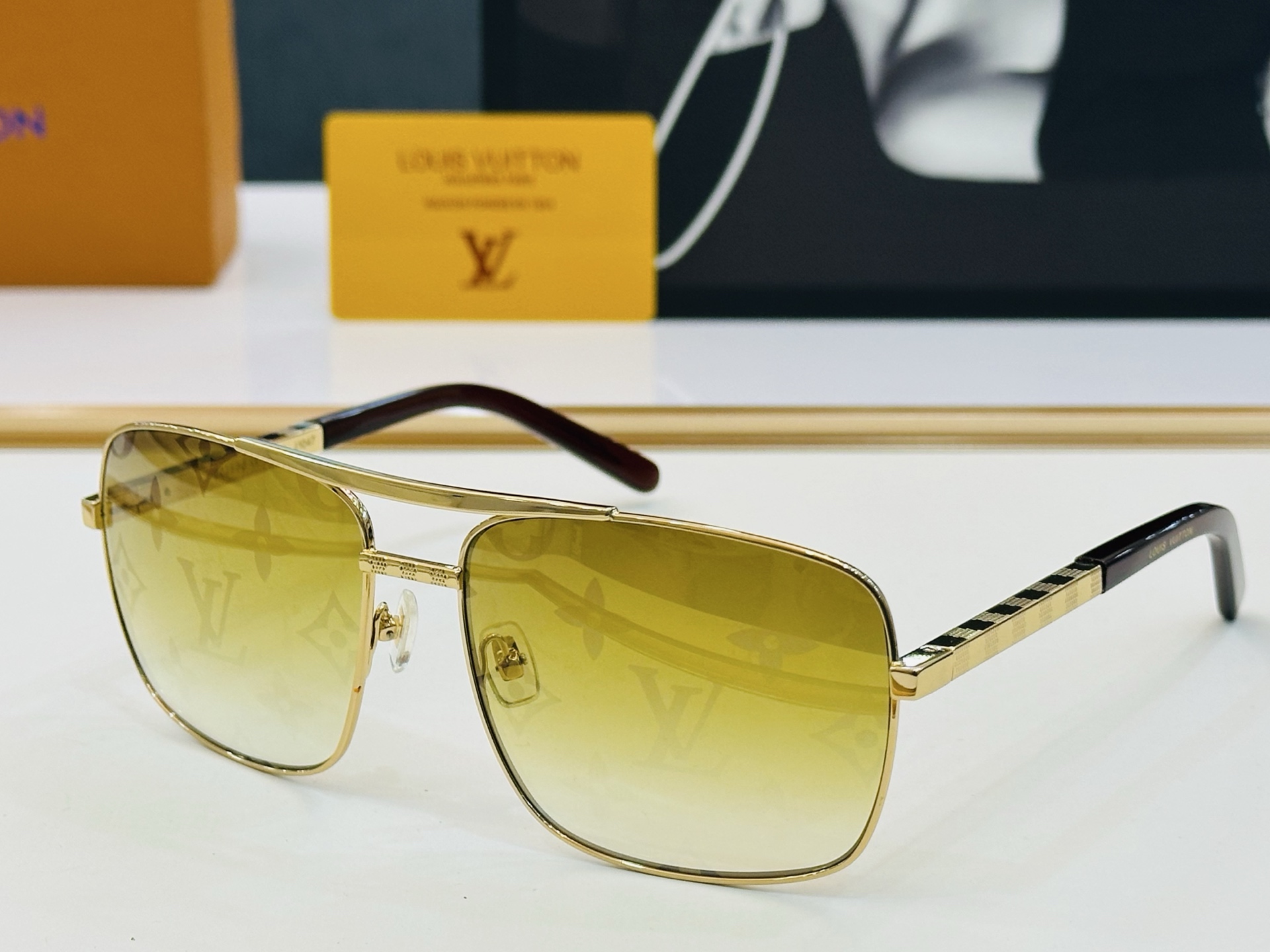 🆕🔺LOUIS VUITTO*🔻路易家 Z0259U 金属框架 方形款男款墨镜 size 59口16-1