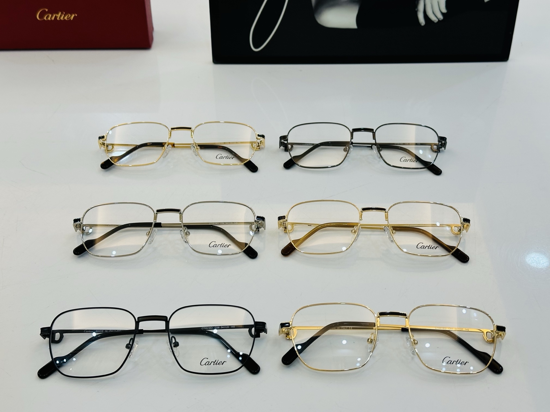 🆕 原版Cartie* 卡家 官网经典款 太阳镜 CT0518O Size：54口20-145 电镀工艺