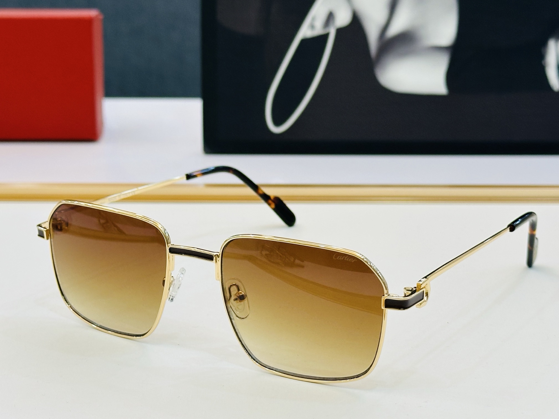 🆕 原版Cartie* 卡家 官网经典款 太阳镜 CT0519O Size：56口20-145 电镀工艺