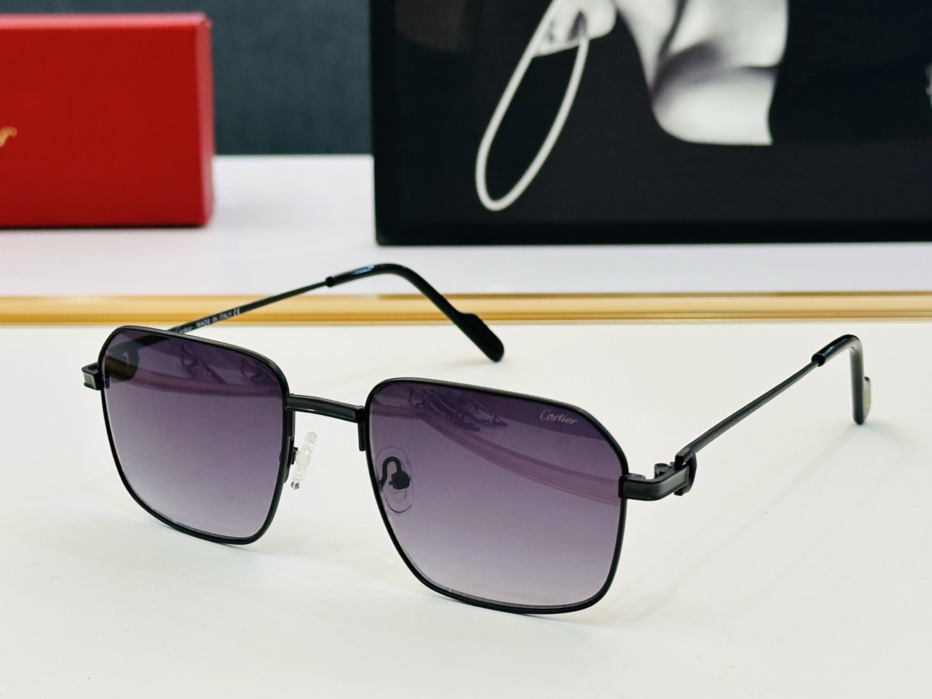🆕 原版Cartie* 卡家 官网经典款 太阳镜 CT0519O Size：56口20-145 电镀工艺