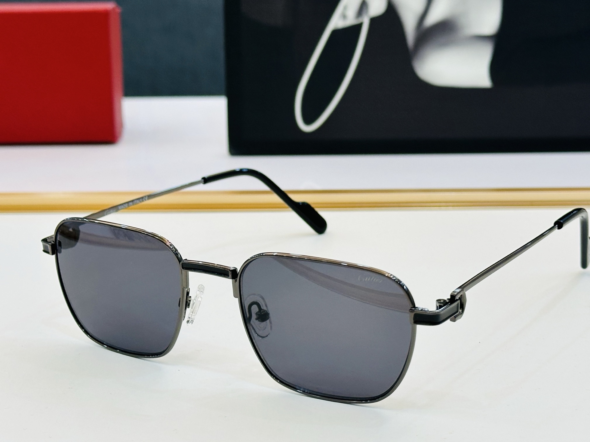 🆕 原版Cartie* 卡家 官网经典款 太阳镜 CT0518O Size：54口20-145 电镀工艺