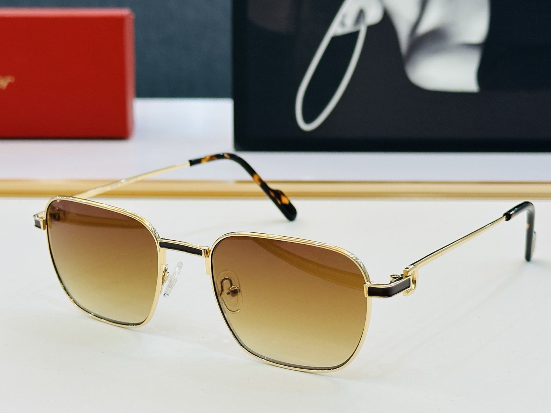 🆕 原版Cartie* 卡家 官网经典款 太阳镜 CT0518O Size：54口20-145 电镀工艺