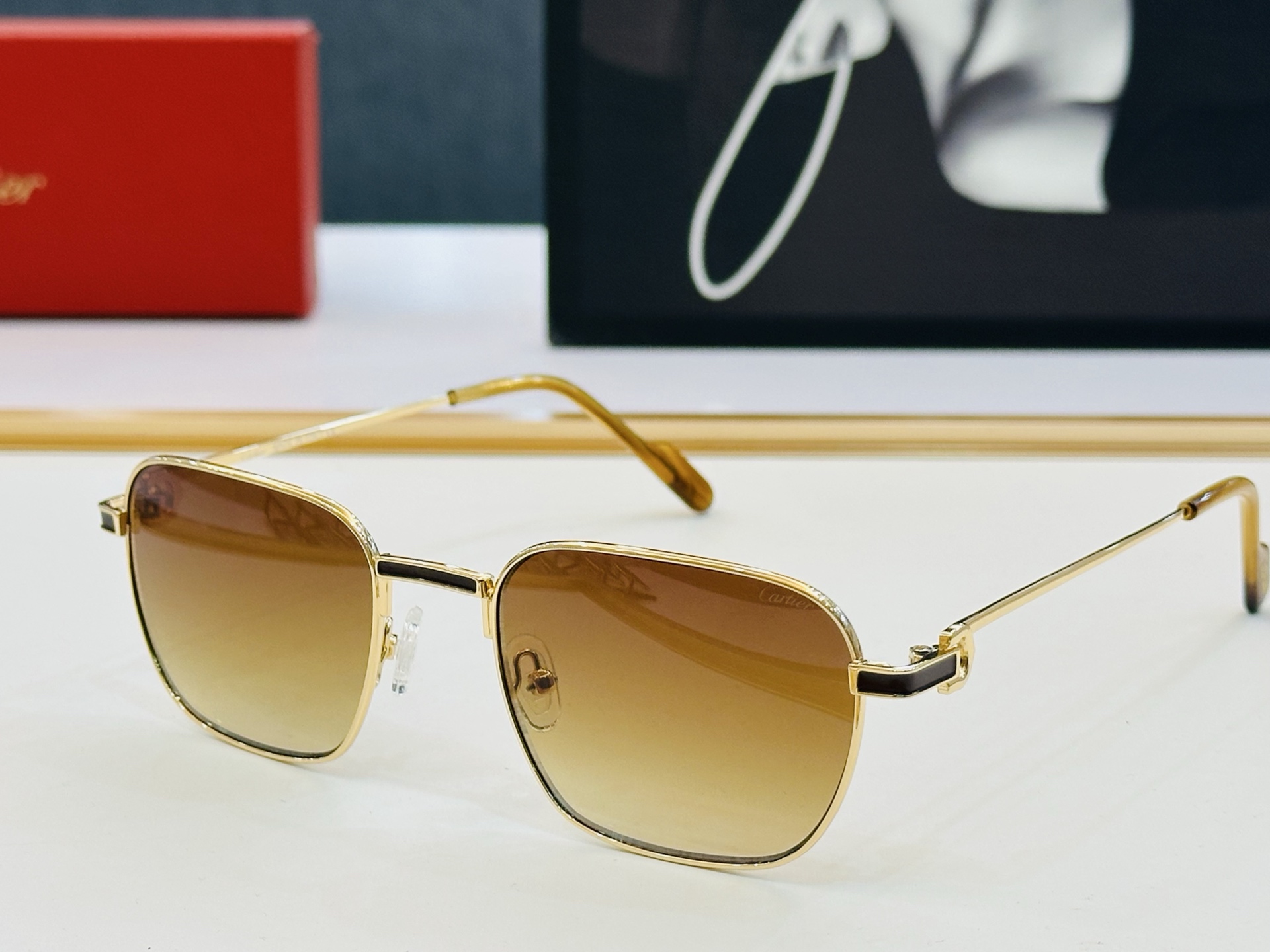 🆕 原版Cartie* 卡家 官网经典款 太阳镜 CT0518O Size：54口20-145 电镀工艺