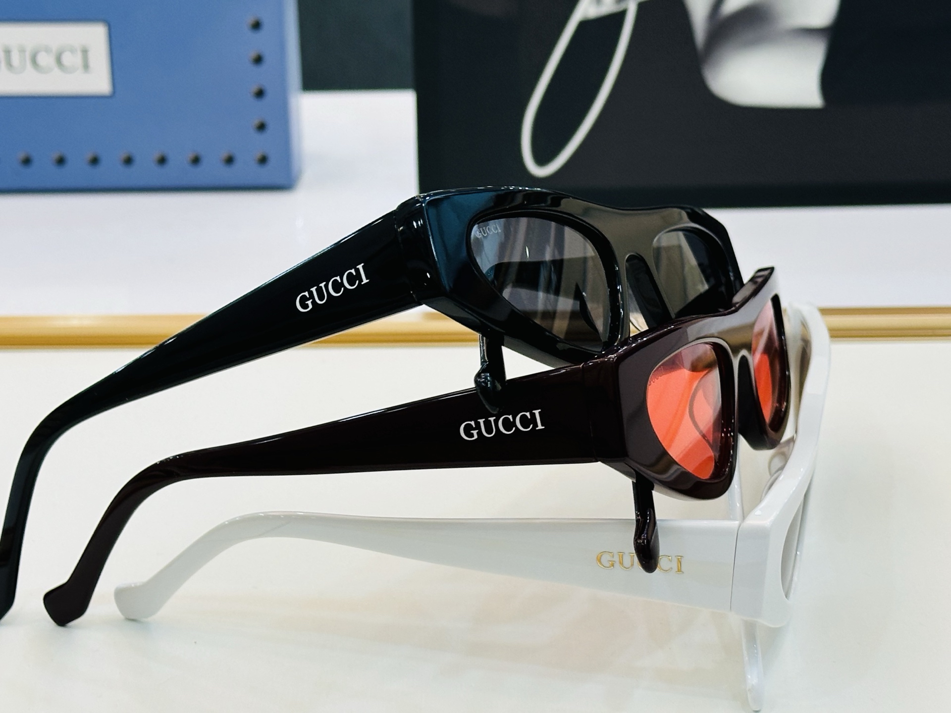 🔺GUCC*🔻 古家GG1650 Size：52口19-145 女士款 搭配镜框🔝🔝bm时尚靓丽 个性十