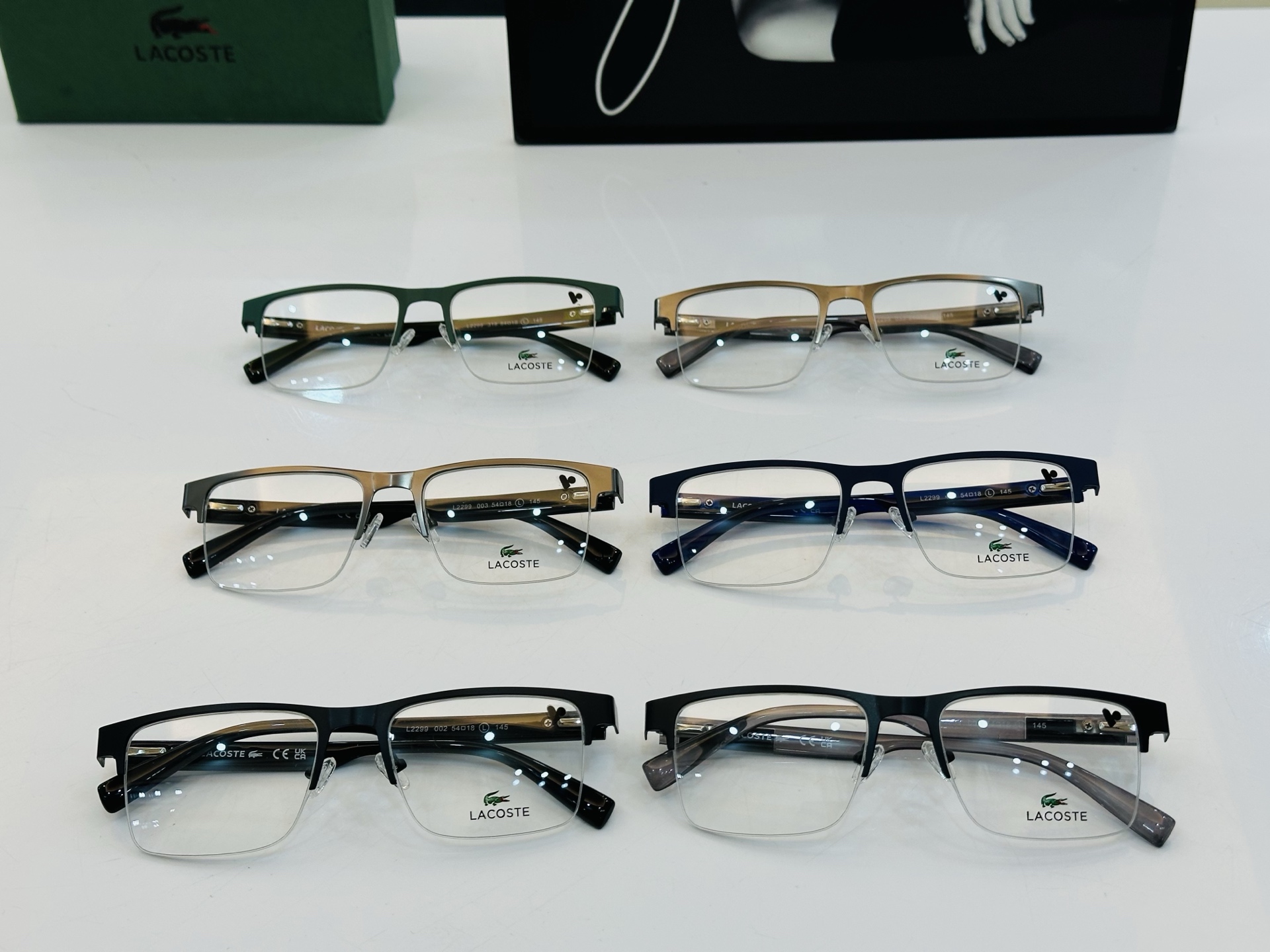 🆕 鳄鱼 LACOSTE 最新款L2299  Size：54口18-145 💫💫时尚舒适  💍J超轻 配