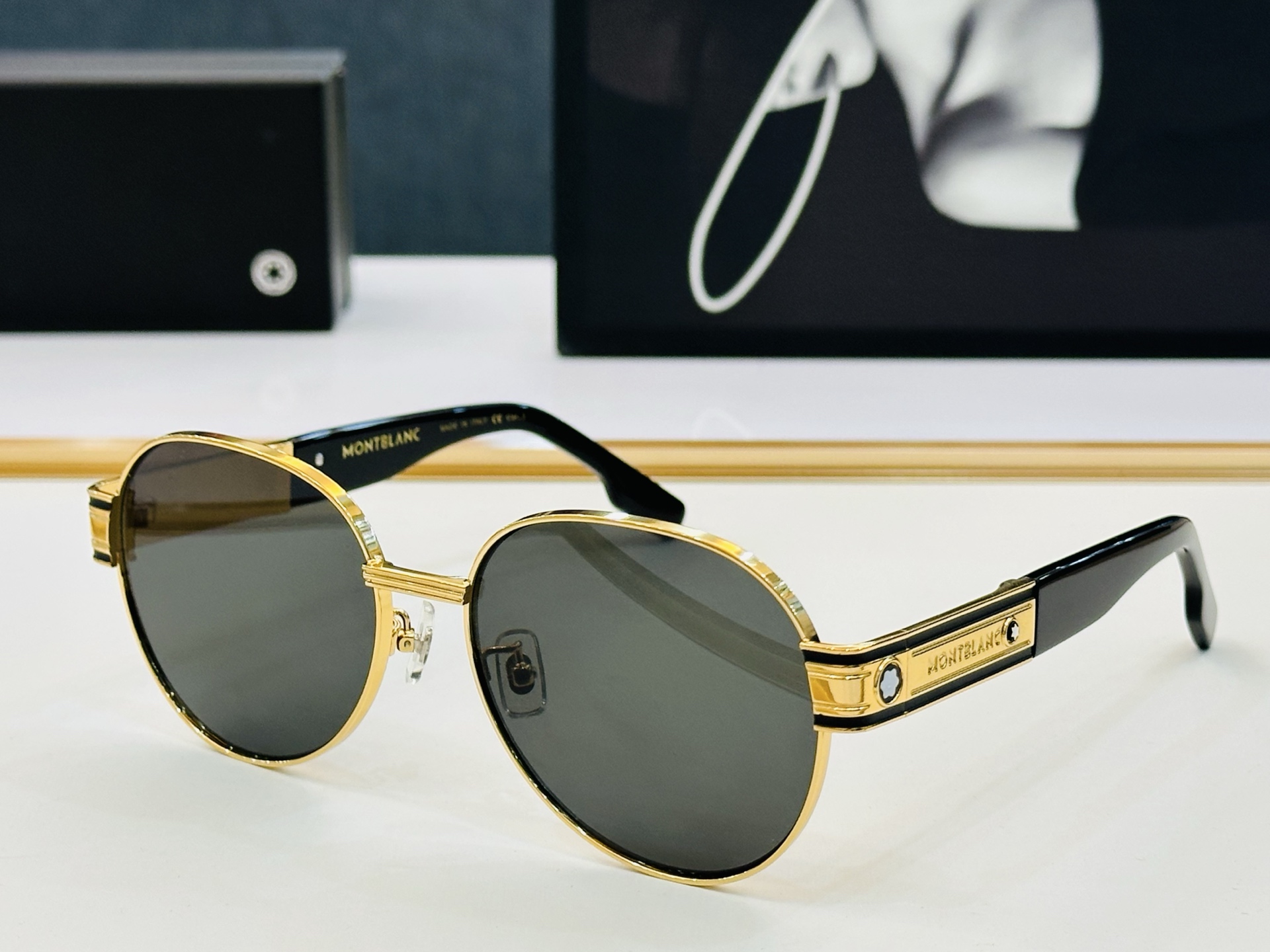 MB3016S Size：59口17-145  🌤万宝龙  非常能彰显一个人的品味品质做工稳实 K太阳镜