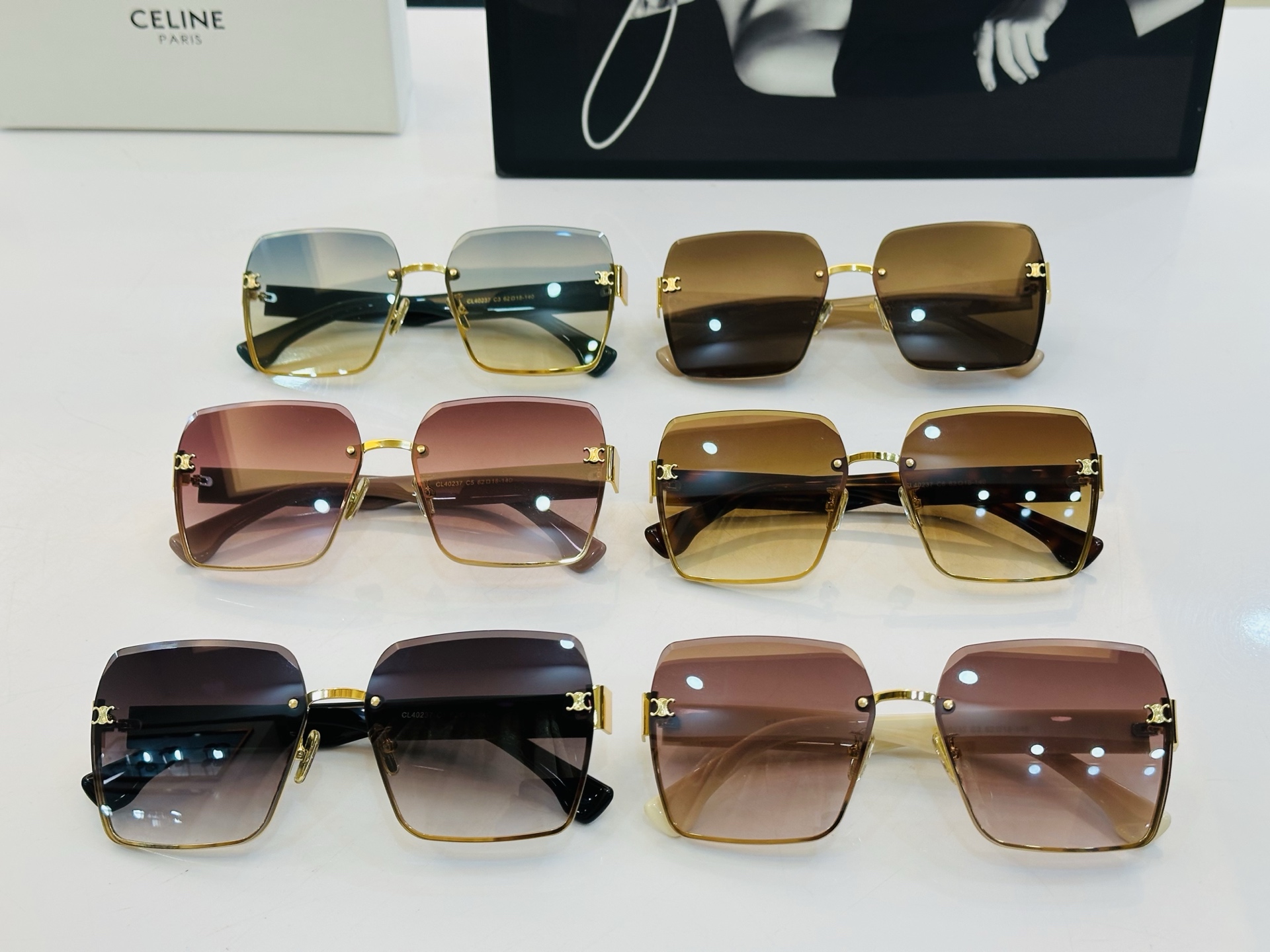 CELINE】赛琳 CL40237  Size：62口18-140 一直热销的款式，欧美风 光泽度好  
