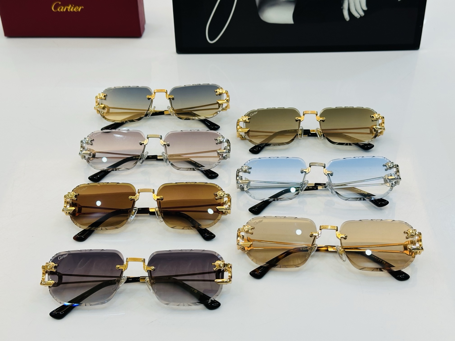 🆕 原版Cartie* 卡家 官网经典款 太阳镜 CT0540S Size：57口20-140  电镀工