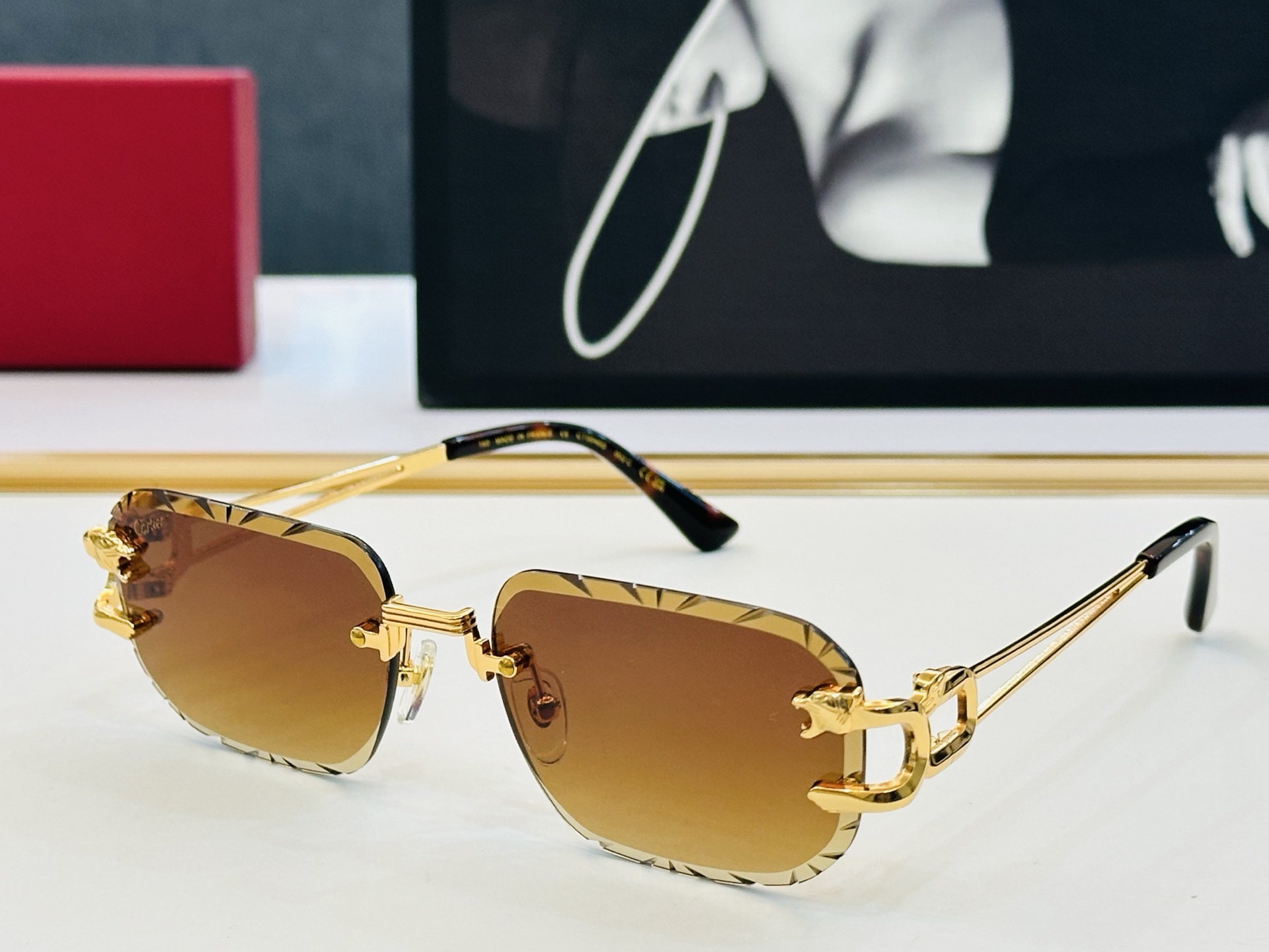 🆕 原版Cartie* 卡家 官网经典款 太阳镜 CT0540S Size：57口20-140  电镀工