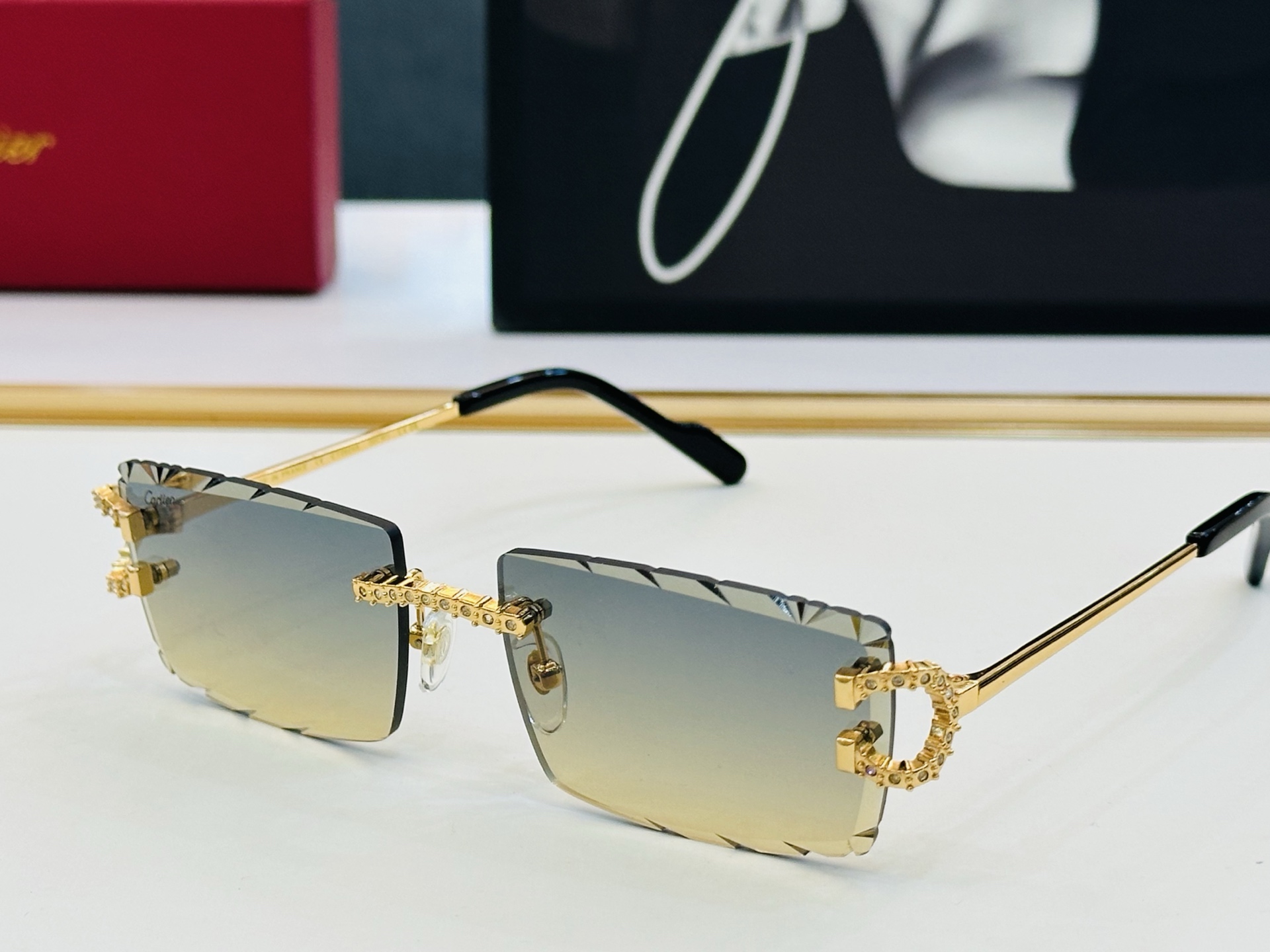 🆕 原版Cartie* 卡家 官网经典款 太阳镜 CT0604S Size：57口18-140  电镀工