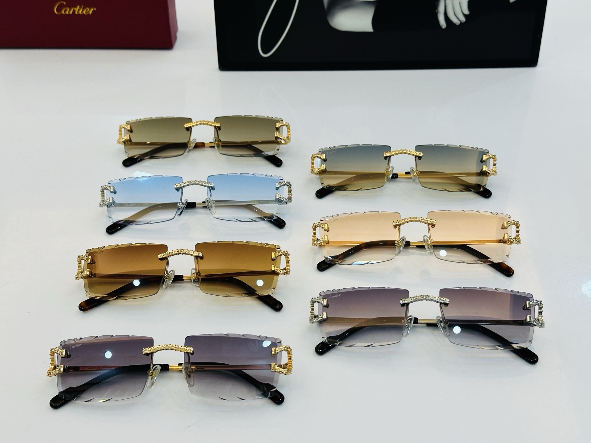 🆕 原版Cartie* 卡家 官网经典款 太阳镜 CT0604S Size：57口18-140  电镀工