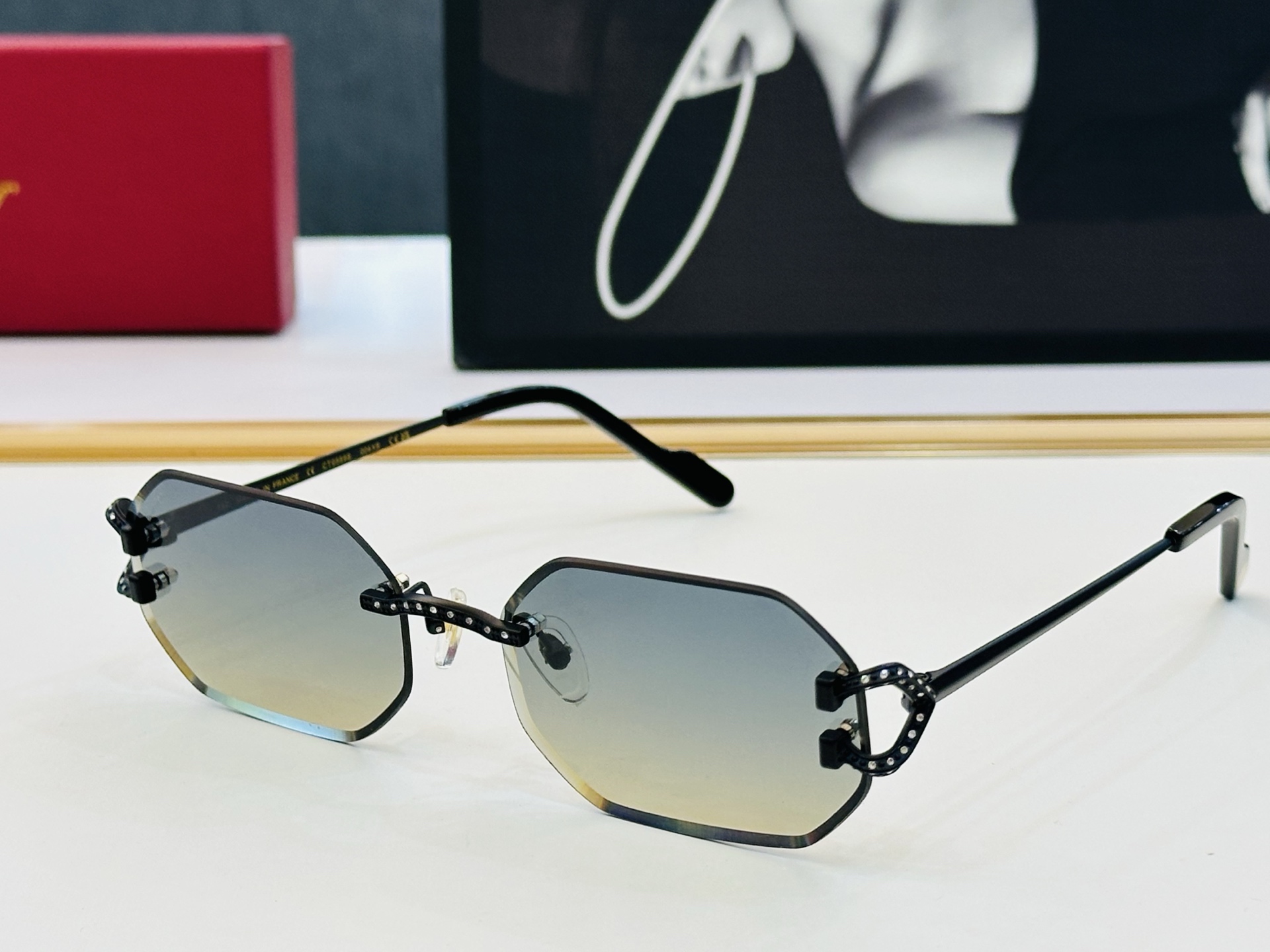 🆕 原版Cartie* 卡家 官网经典款 太阳镜 CT0589S Size：57口18-142  电镀工