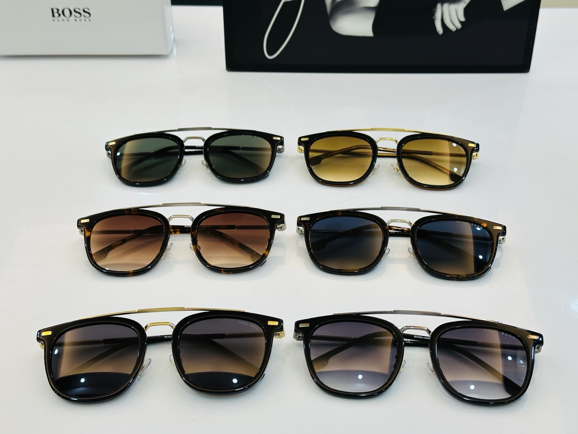 🆕 BOSS 1178/S Size：52口23-145 🕶🕶💋💋👣👣  高品质 不挑脸 经典不过时框型