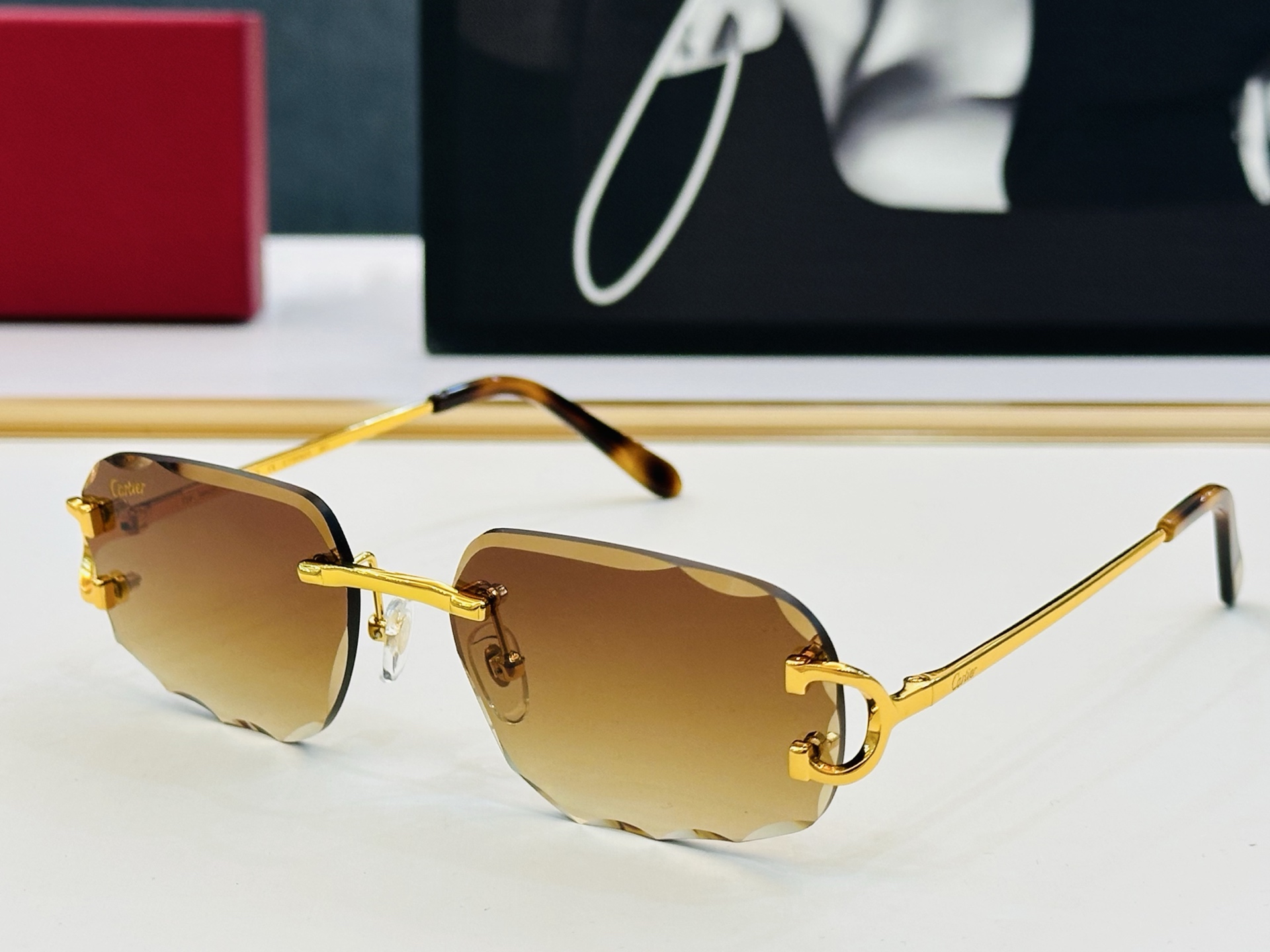🆕 原版Cartie* 卡家 官网经典款 太阳镜 CT0092S  Size：57口17-140 电镀工