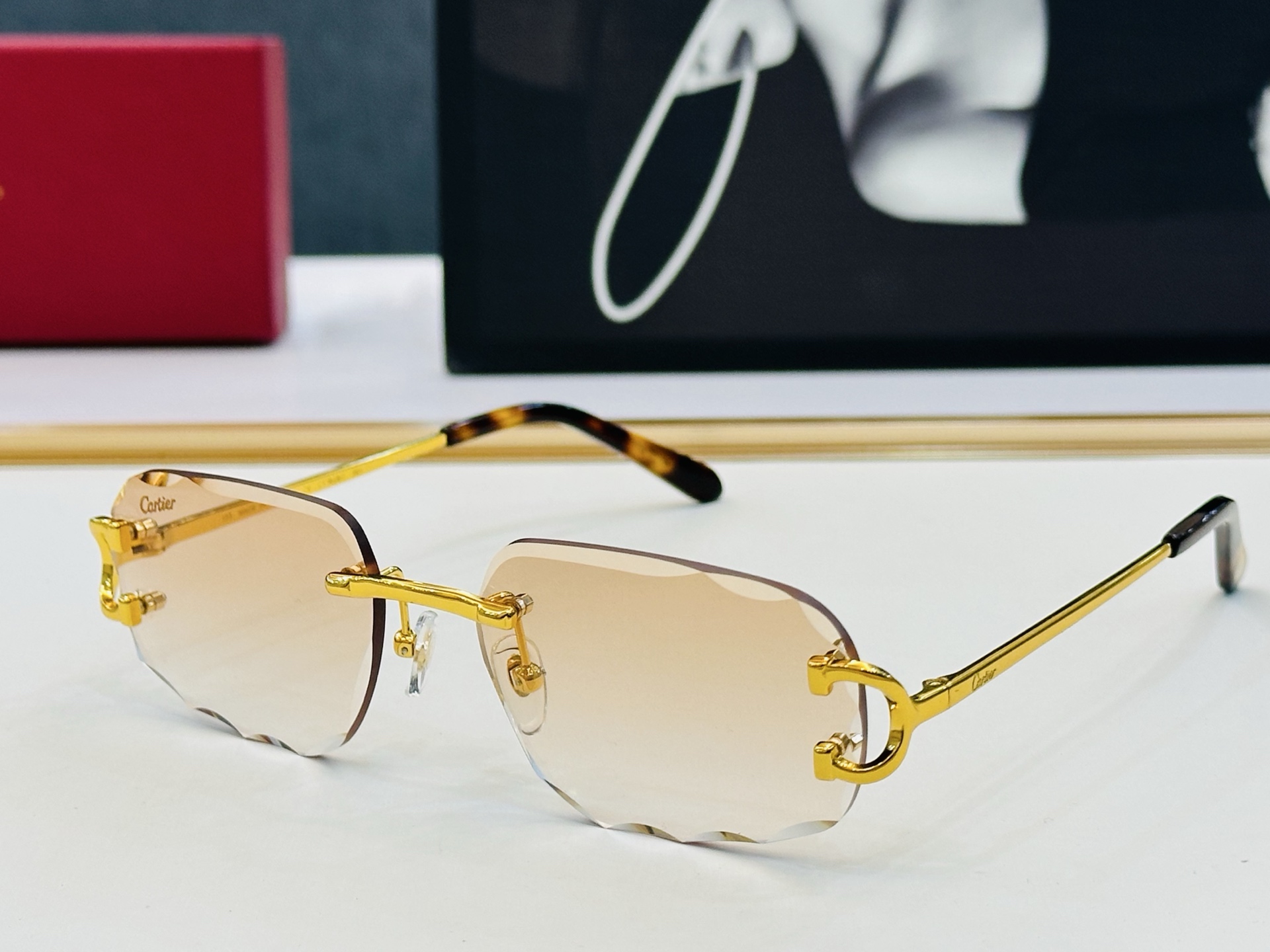 🆕 原版Cartie* 卡家 官网经典款 太阳镜 CT0092S  Size：57口17-140 电镀工
