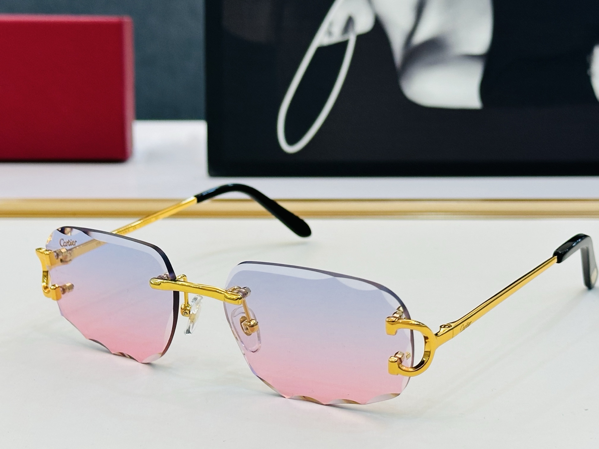 🆕 原版Cartie* 卡家 官网经典款 太阳镜 CT0092S  Size：57口17-140 电镀工