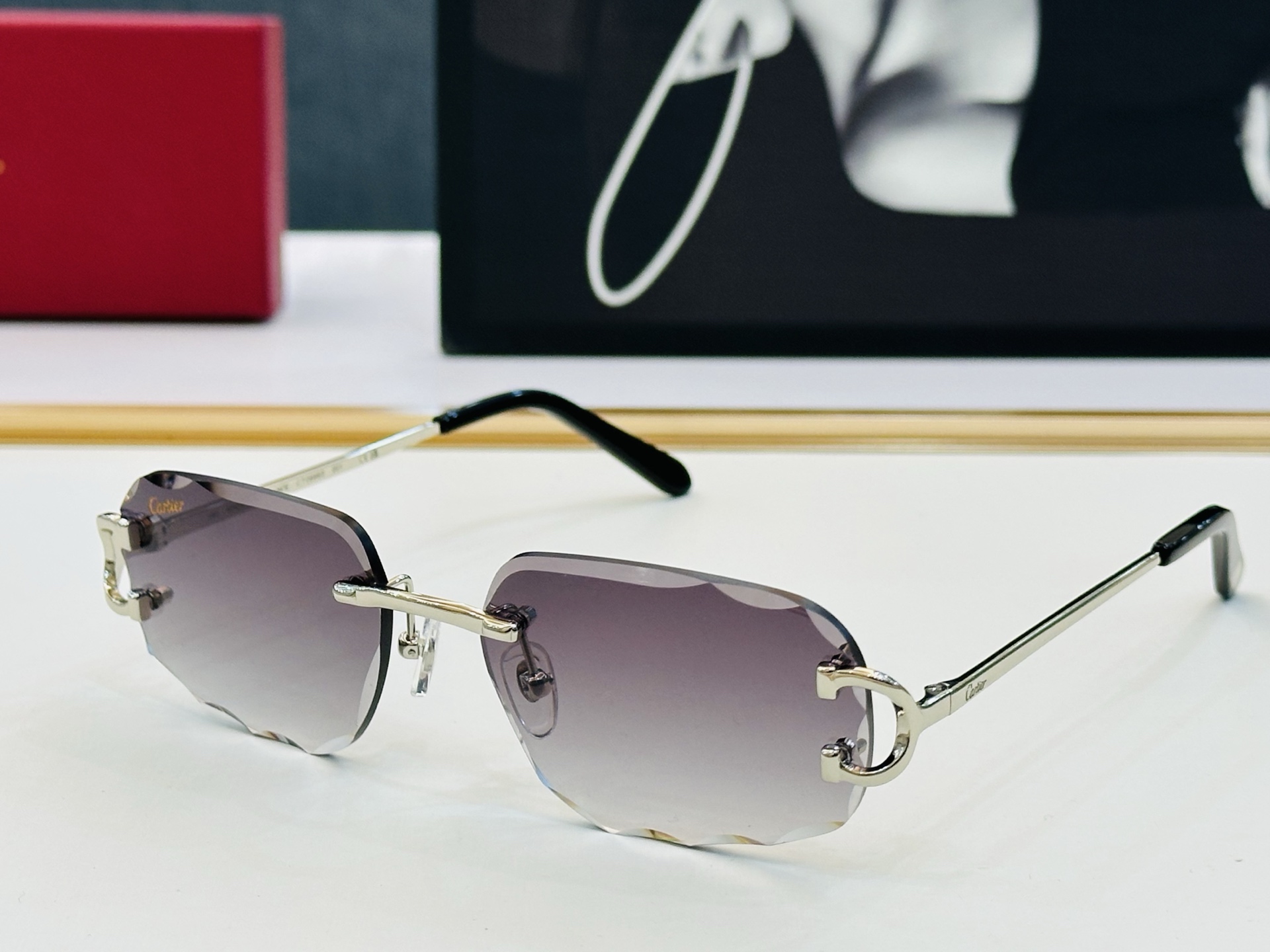 🆕 原版Cartie* 卡家 官网经典款 太阳镜 CT0092S  Size：57口17-140 电镀工
