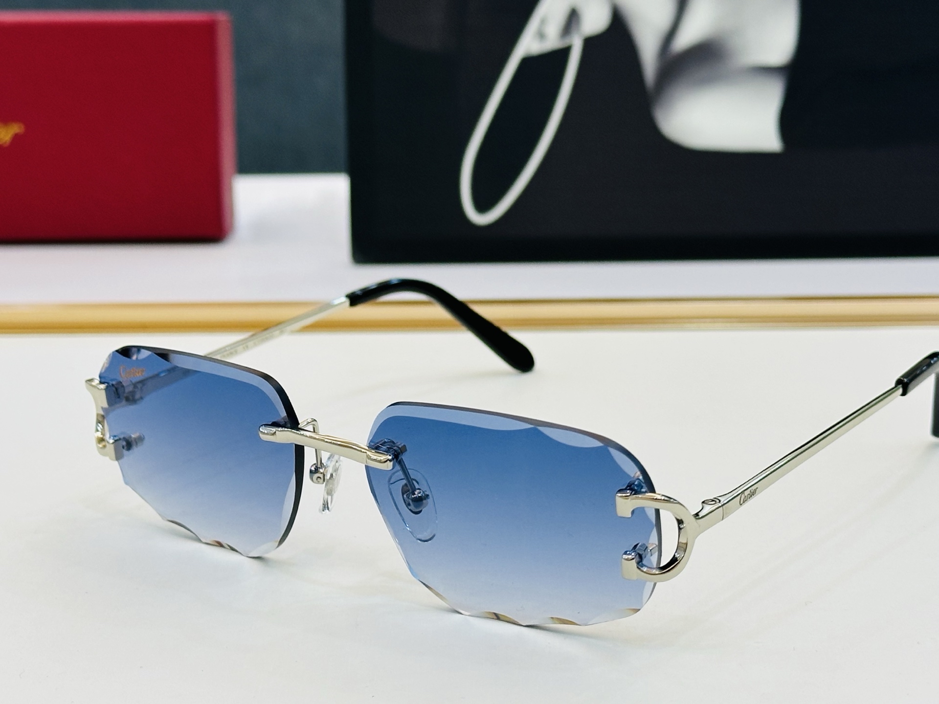 🆕 原版Cartie* 卡家 官网经典款 太阳镜 CT0092S  Size：57口17-140 电镀工