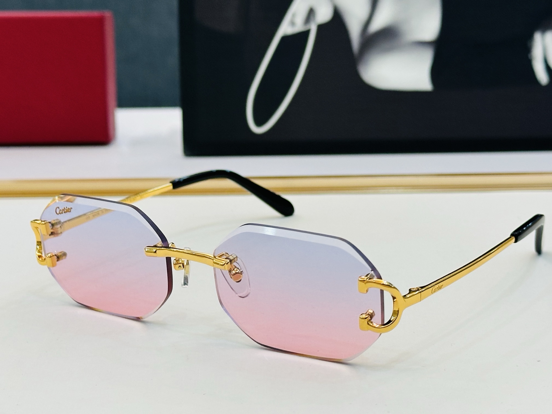 🆕 原版Cartie* 卡家 官网经典款 太阳镜 CT1628 Size：56口17-135  电镀工艺