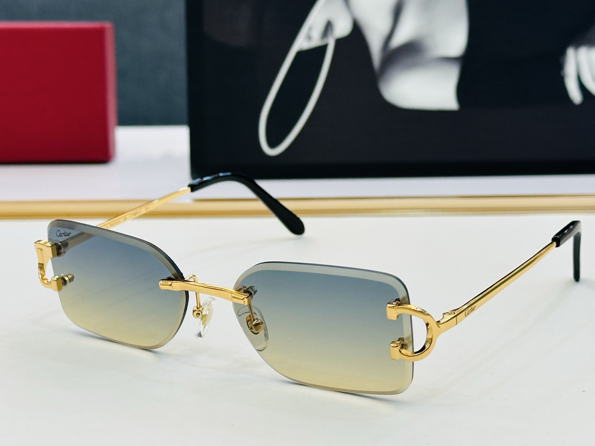 🆕 原版Cartie* 卡家 官网经典款 太阳镜 CT0092S  Size：55口18-135  电镀
