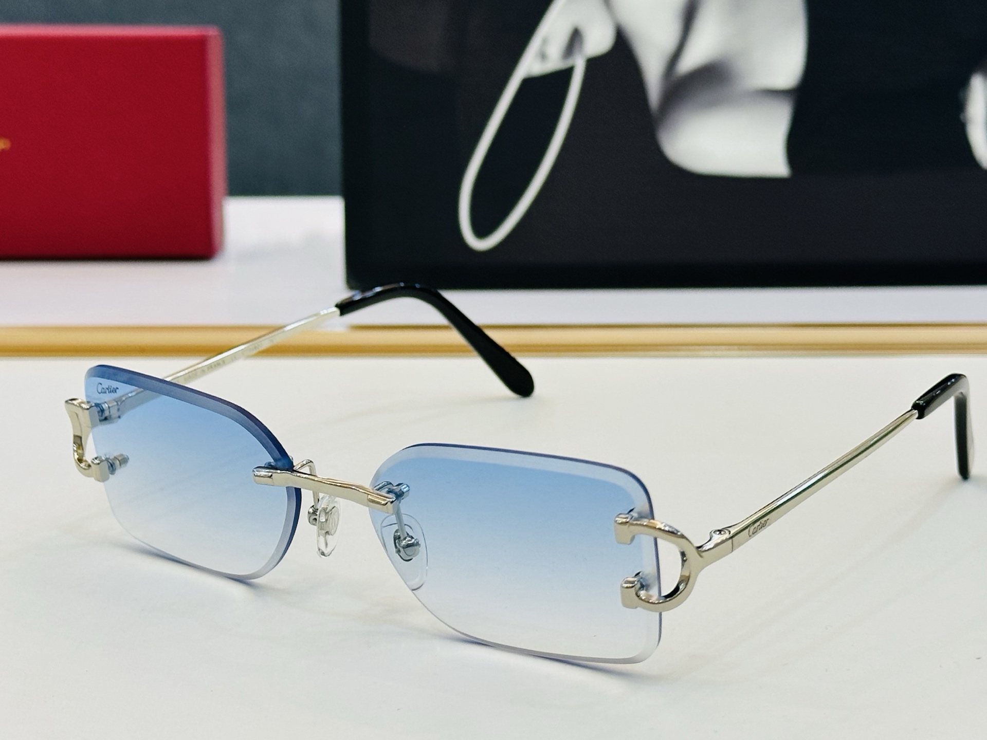 🆕 原版Cartie* 卡家 官网经典款 太阳镜 CT0092S  Size：55口18-135  电镀