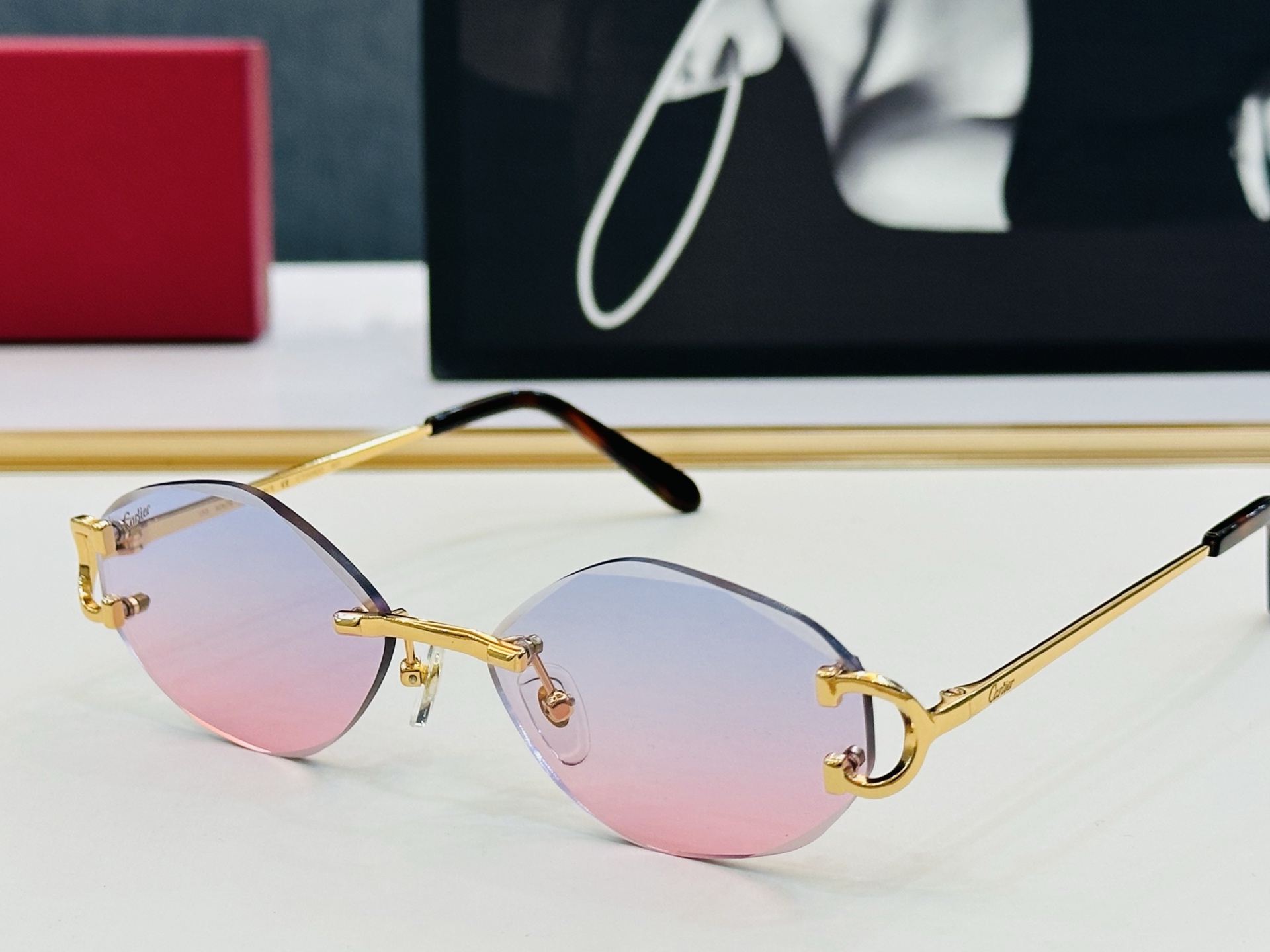🆕 原版Cartie* 卡家 官网经典款 太阳镜 CT0092 Size：55口18-135  电镀工艺